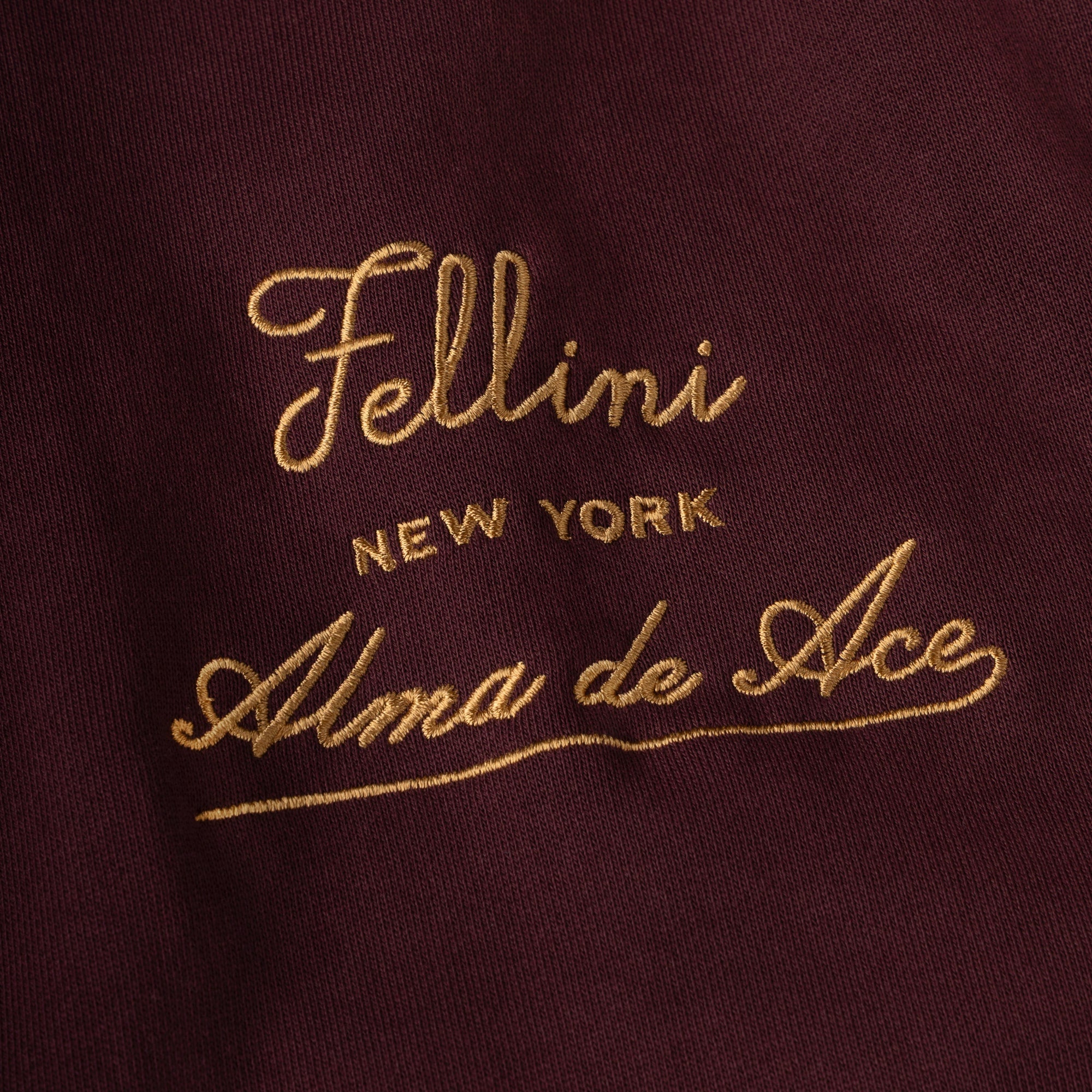Fellini x Alma de Ace Hoodie | Burgundy