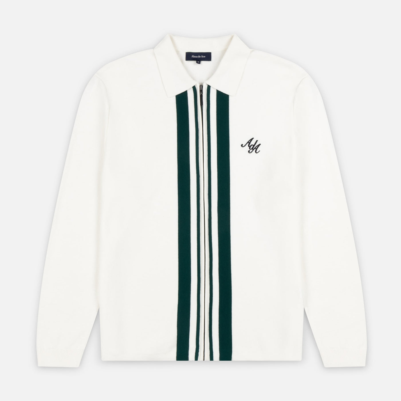 Pavo Knitted Long Sleeve Polo | Cream
