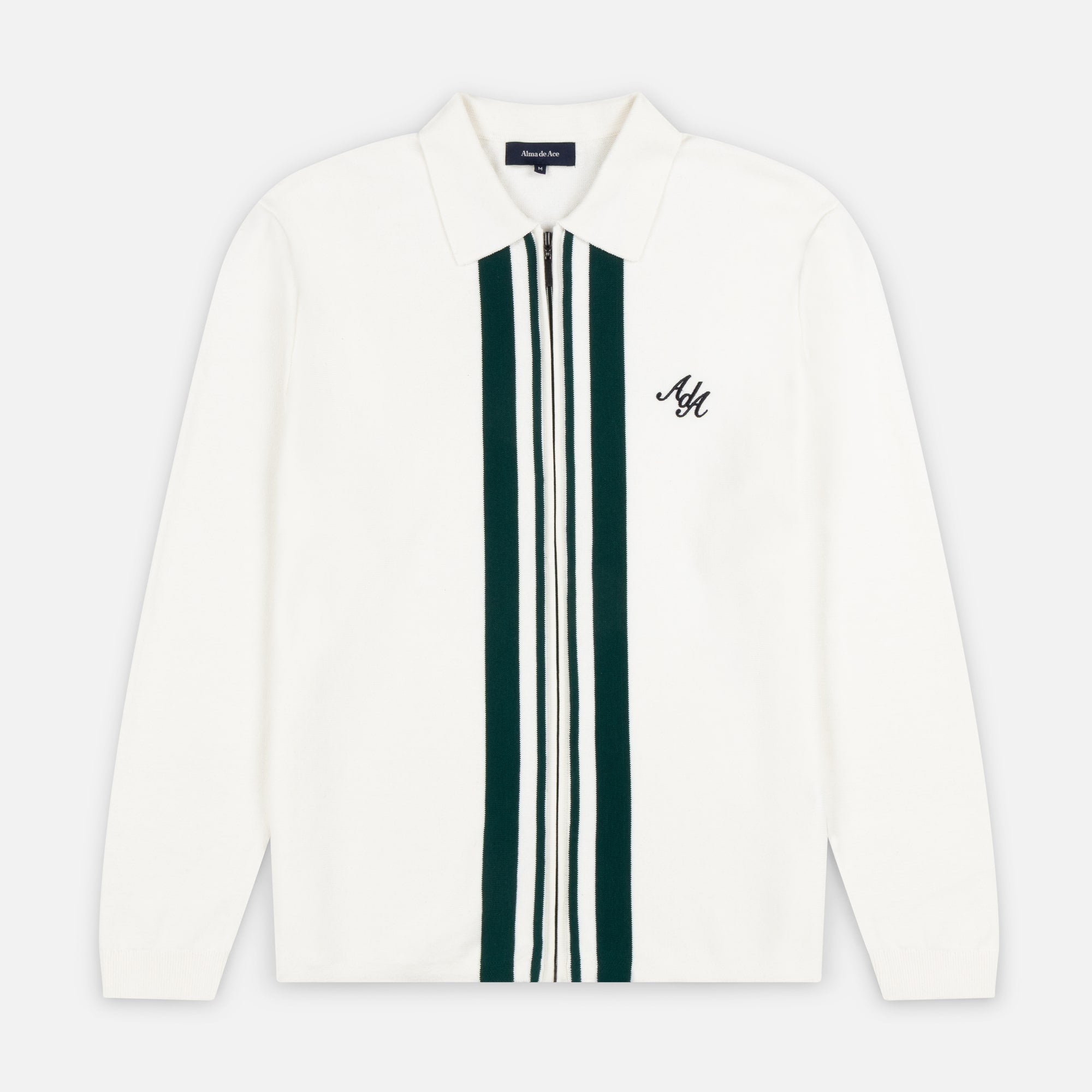 Pavo Knitted Long Sleeve Polo | Cream