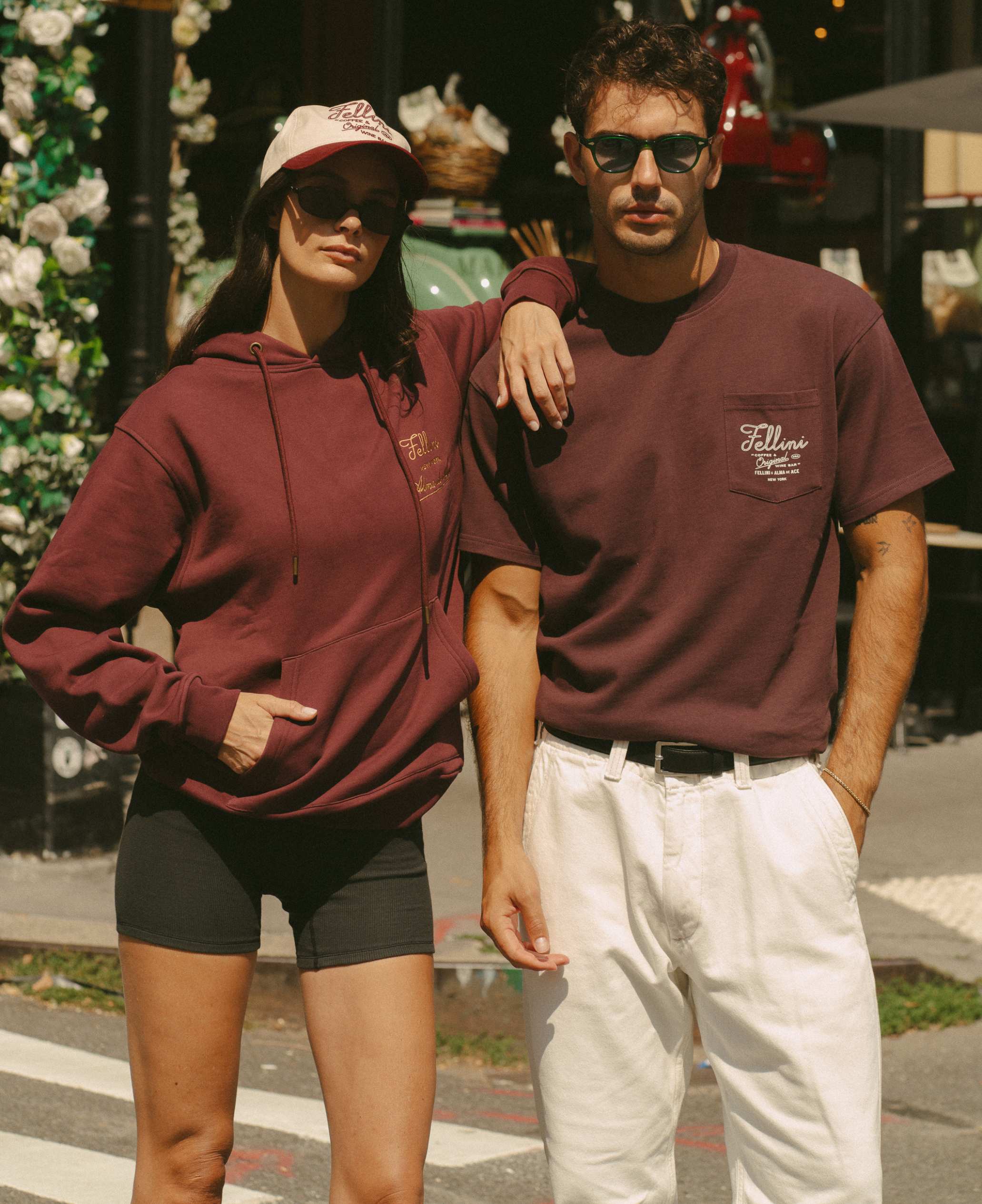 Fellini Pocket T-shirt | Burgundy