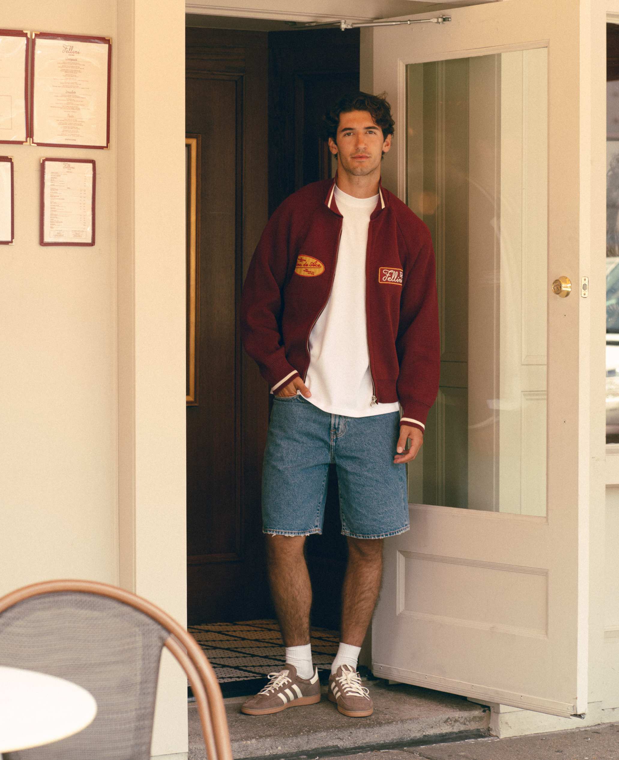 Fellini x Alma de Ace Patch Knit | Burgundy