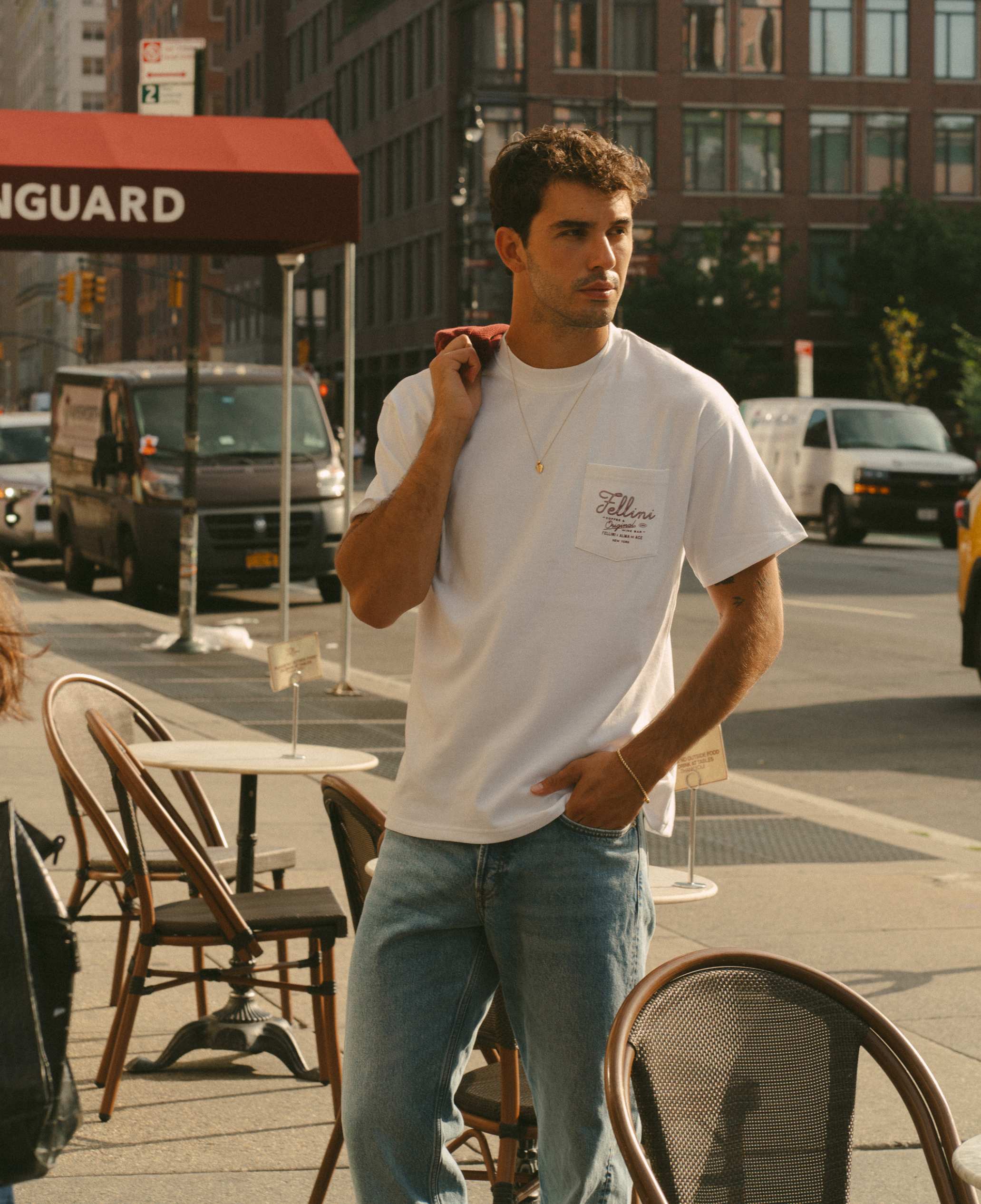 Fellini Pocket T-shirt | White