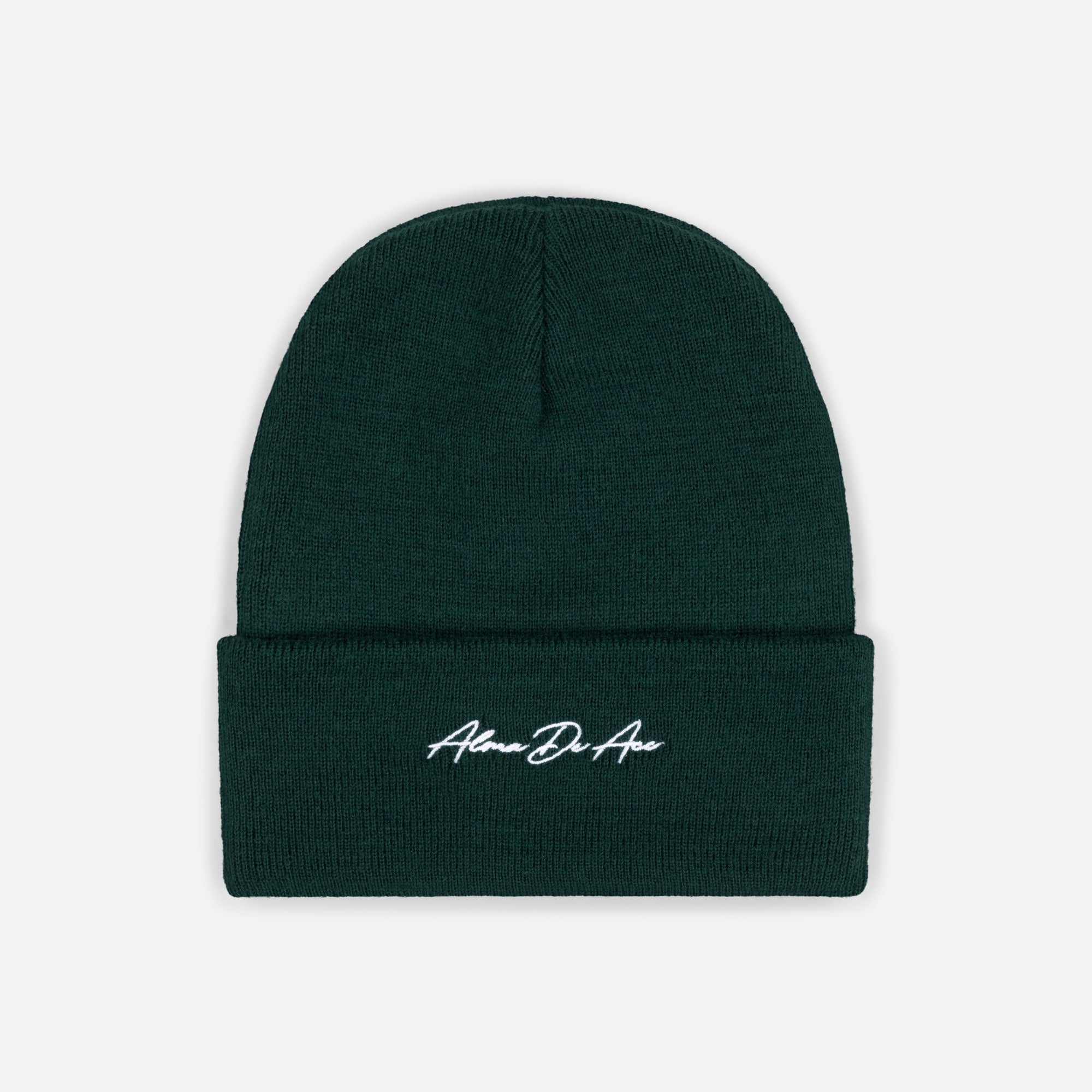 Green Script Beanie