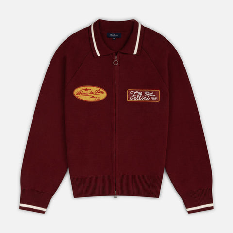 Fellini x Alma de Ace Patch Knit | Burgundy