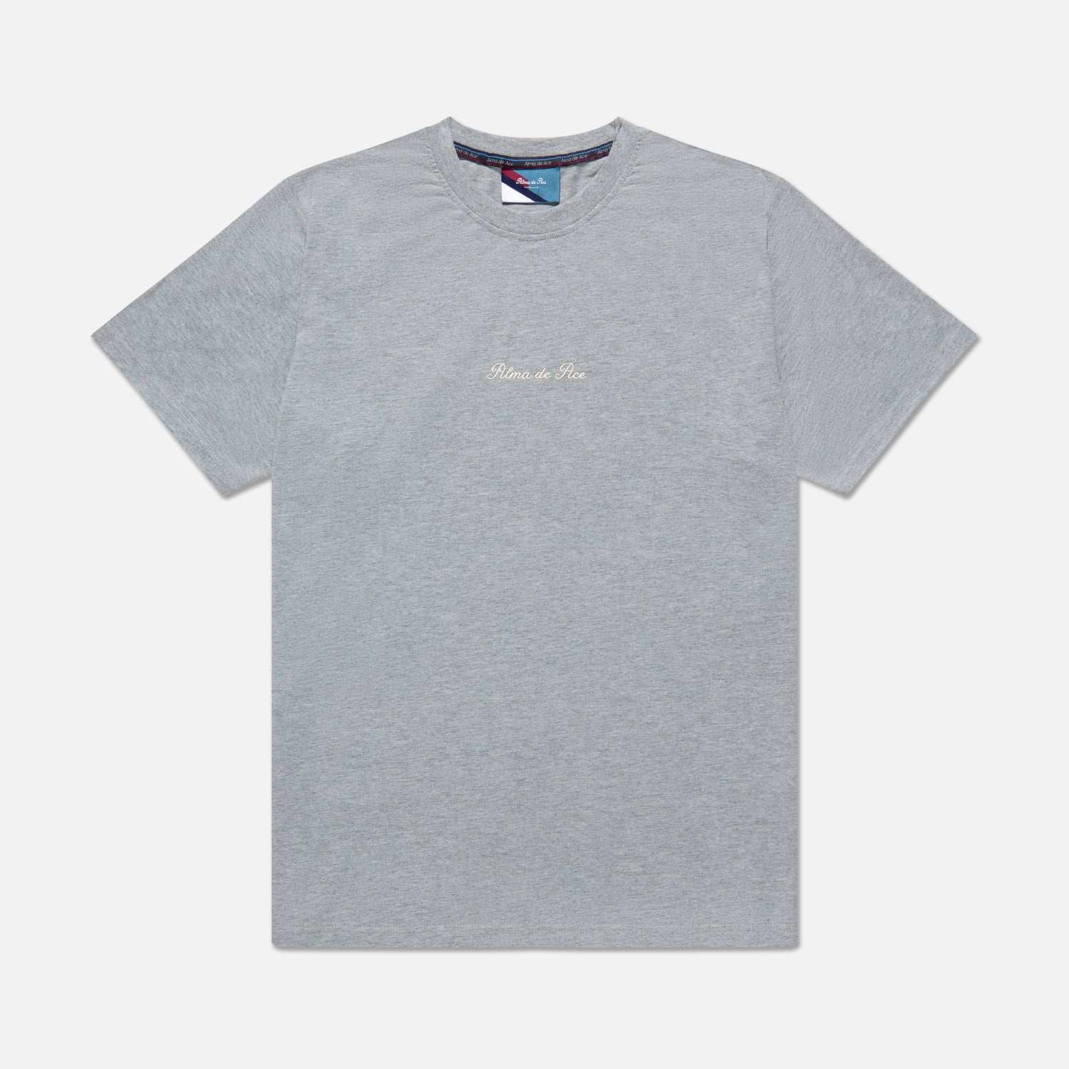 Grey Marl Embroidered T-Shirt