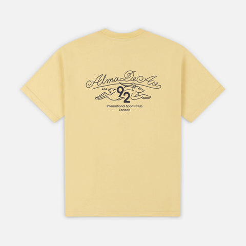 Hare Sports 92 T-shirt | Washed Yellow