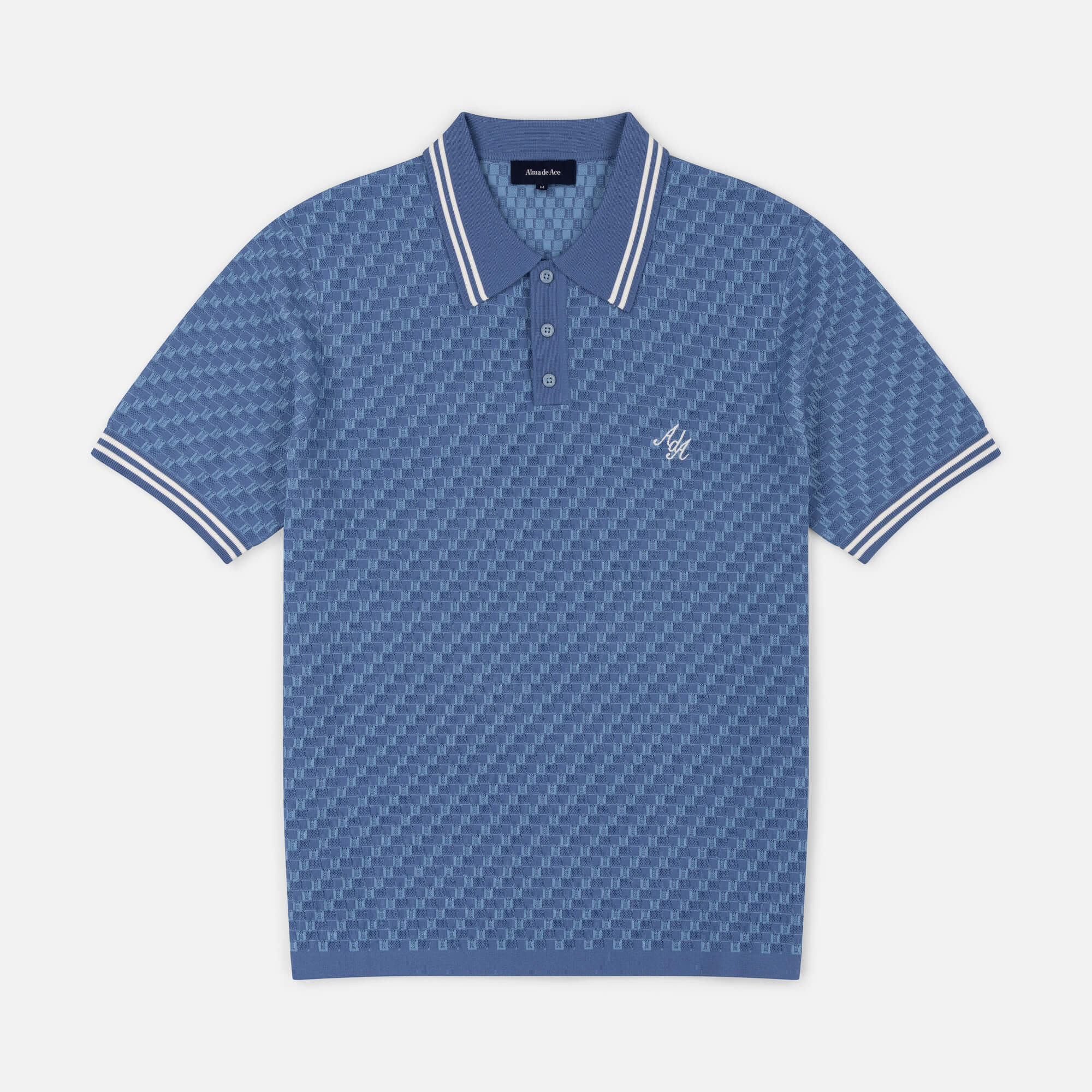 Rivea Knitted Polo Shirt | Blue
