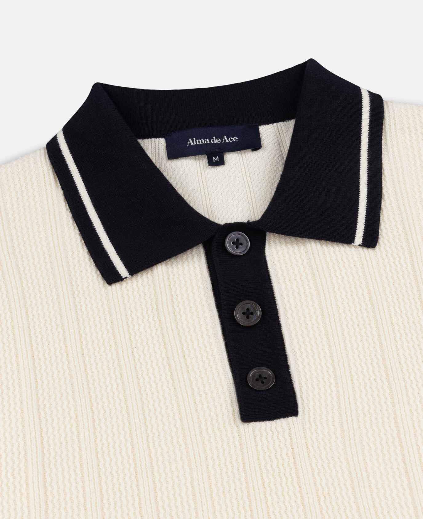 Pecra Knitted Polo | Cream