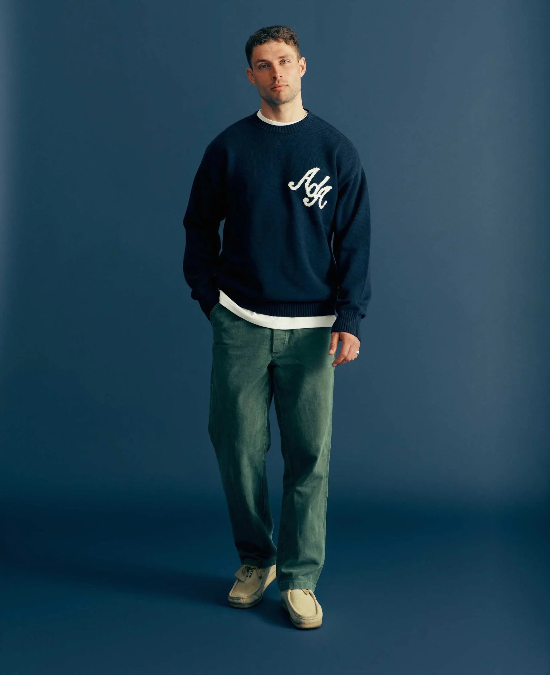 Royal Blue AdA Knitted Crew