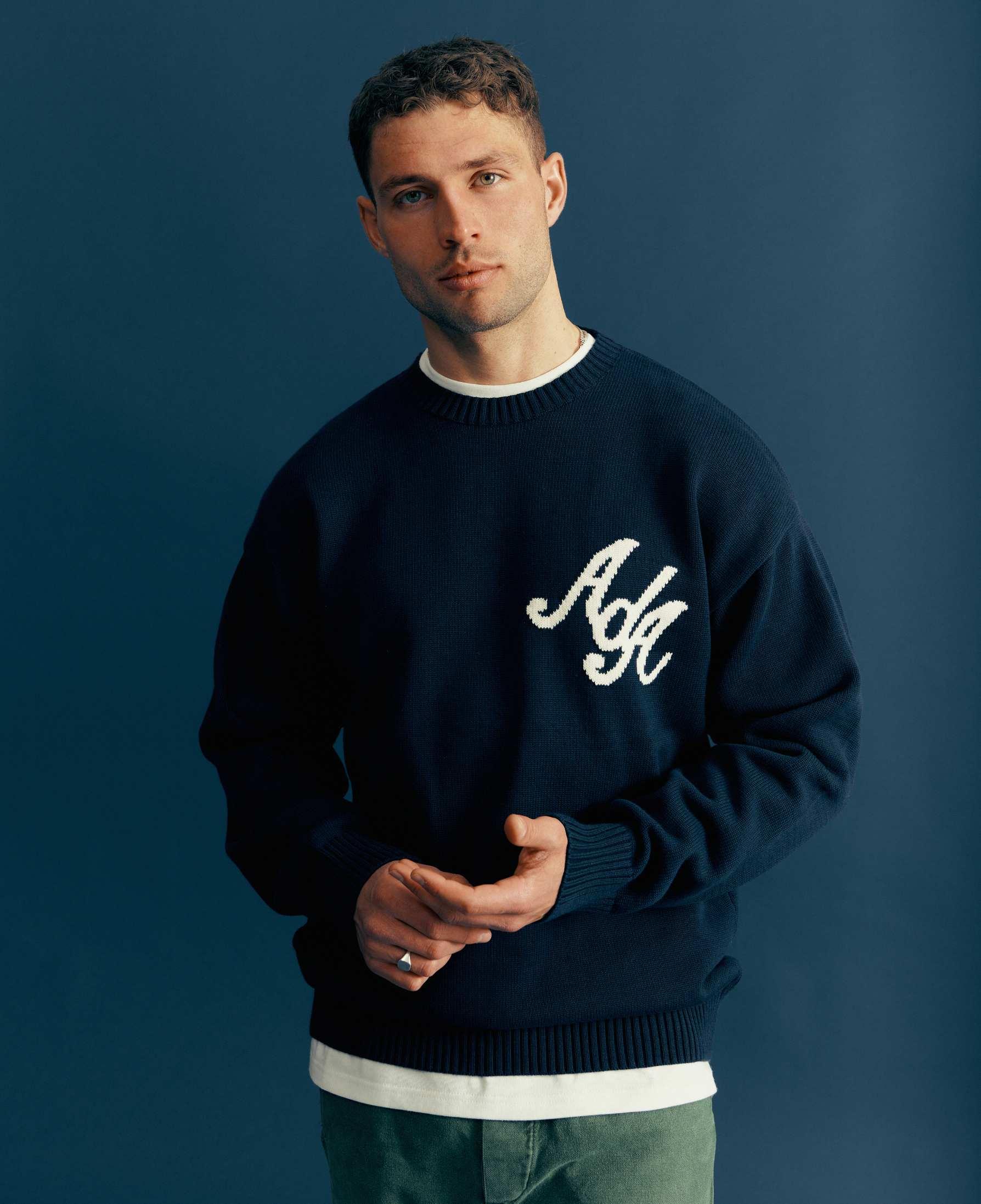 Royal Blue AdA Knitted Crew