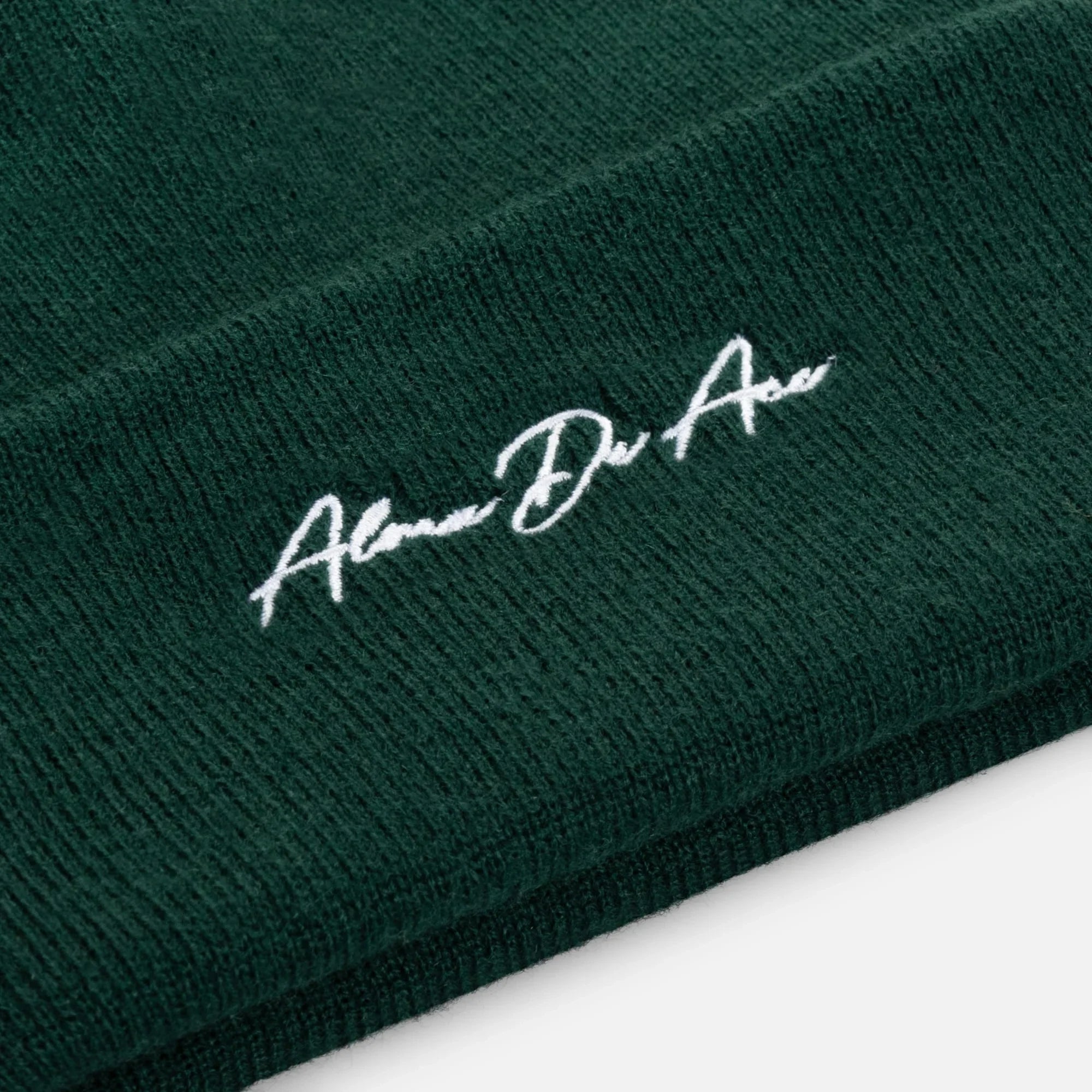 Green Script Beanie