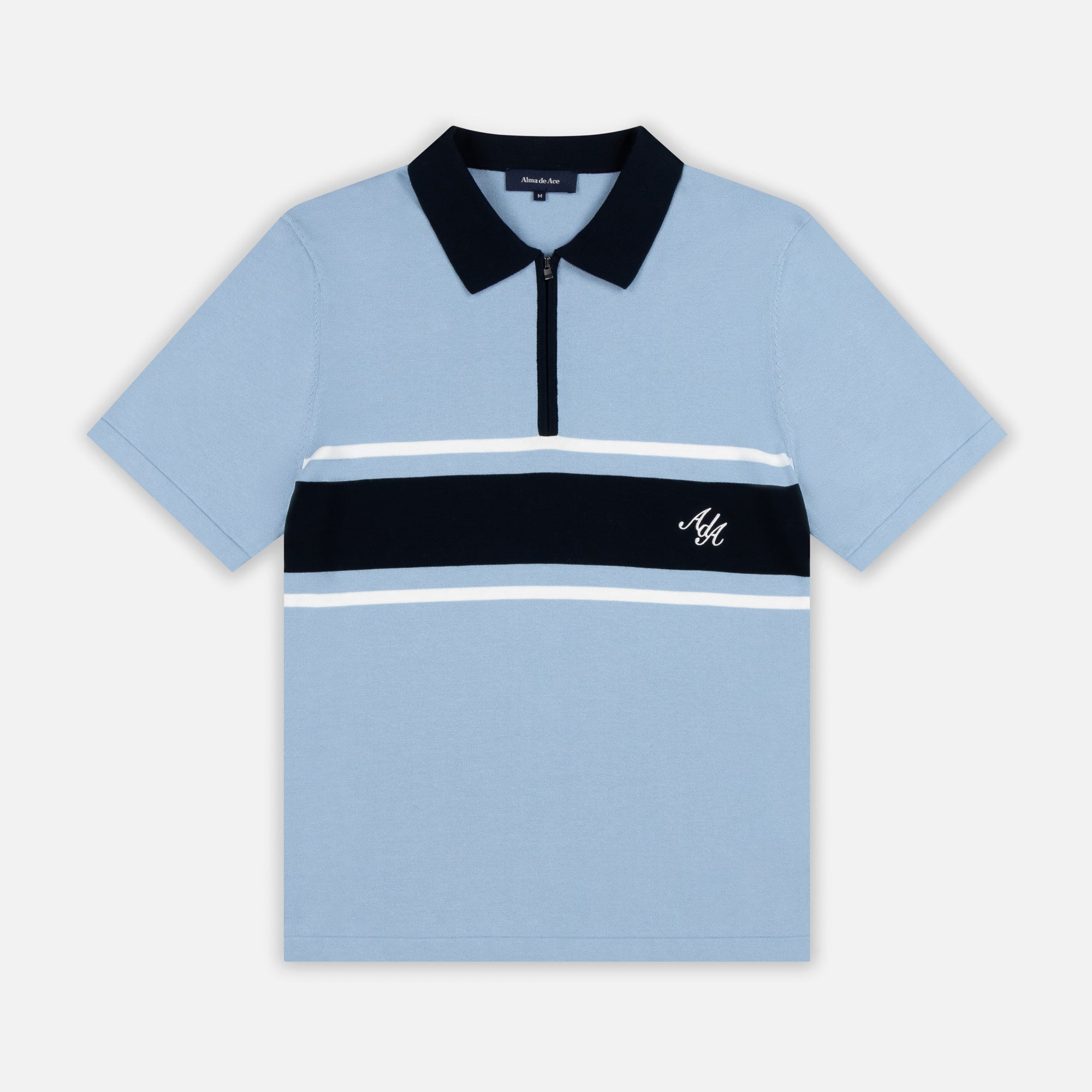 Notu Knitted Polo | Blue