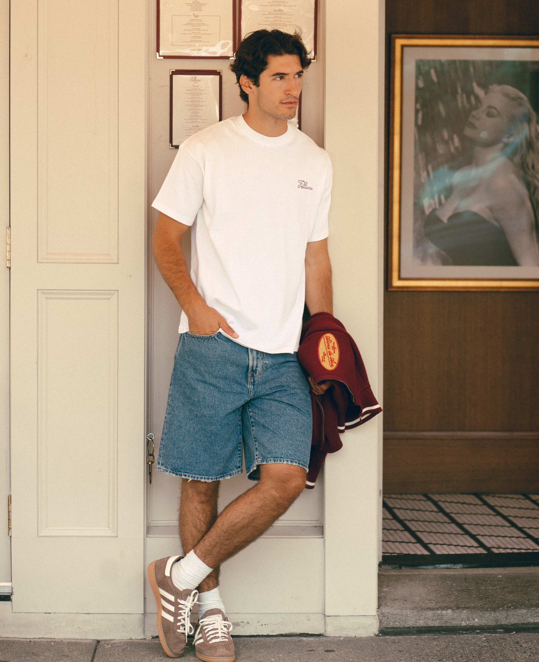 Fellini NY Back Graphic T-shirt | White