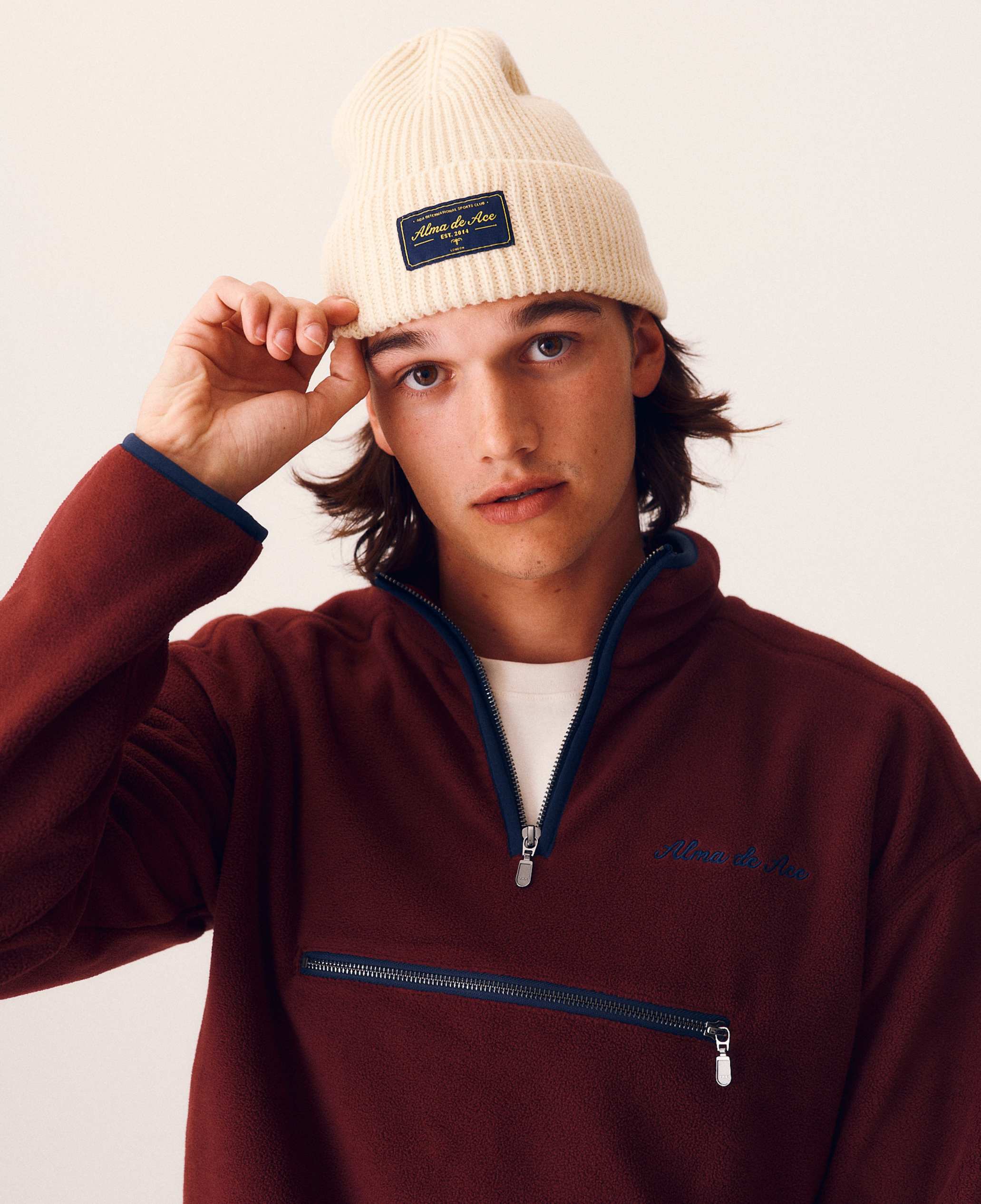 Felio Half Zip Overhead  | Burgundy