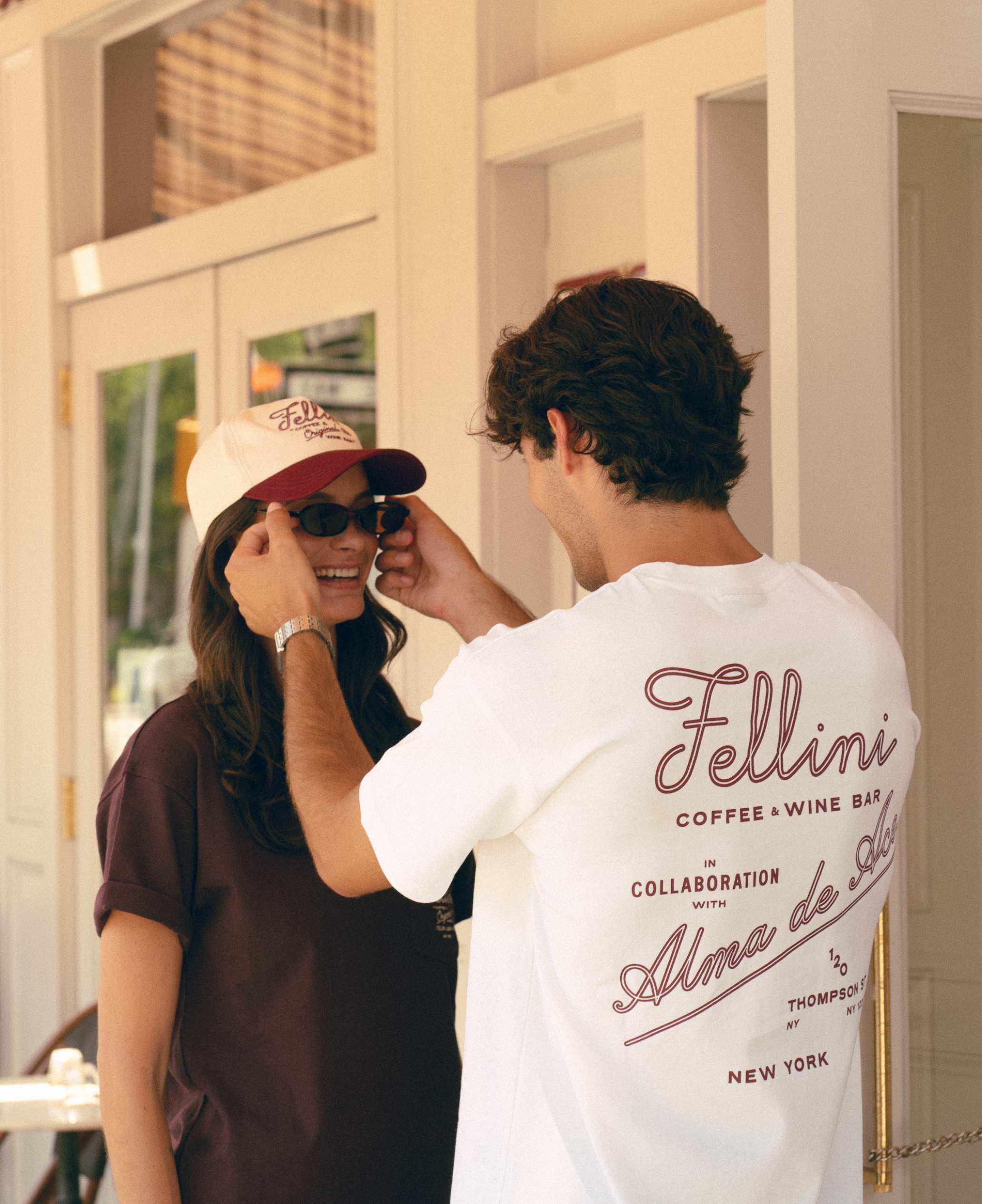 Fellini NY Back Graphic T-shirt | White