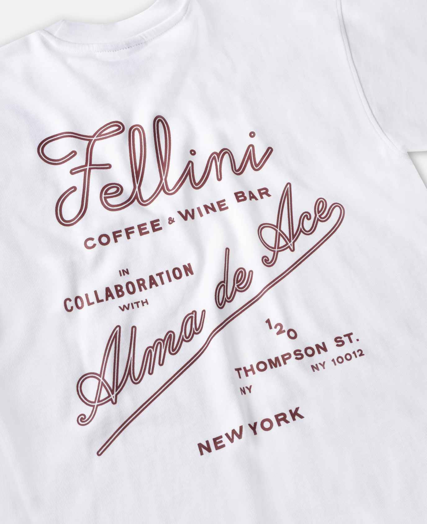 Fellini NY Back Graphic T-shirt | White