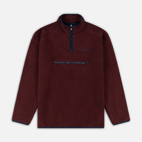 Felio Half Zip Overhead  | Burgundy