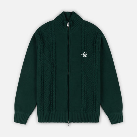 Sila Knitted Jacket | Forest Green