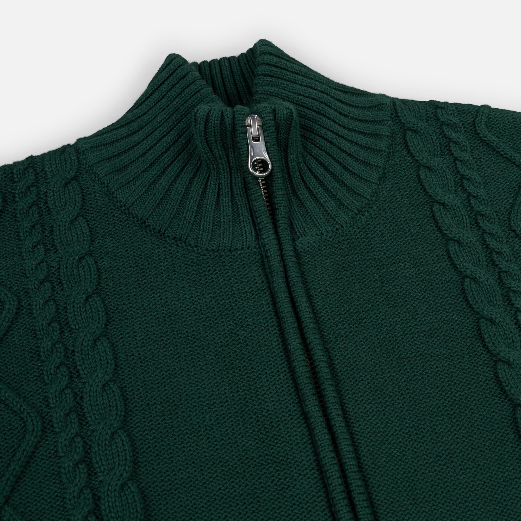 Sila Knitted Jacket | Forest Green