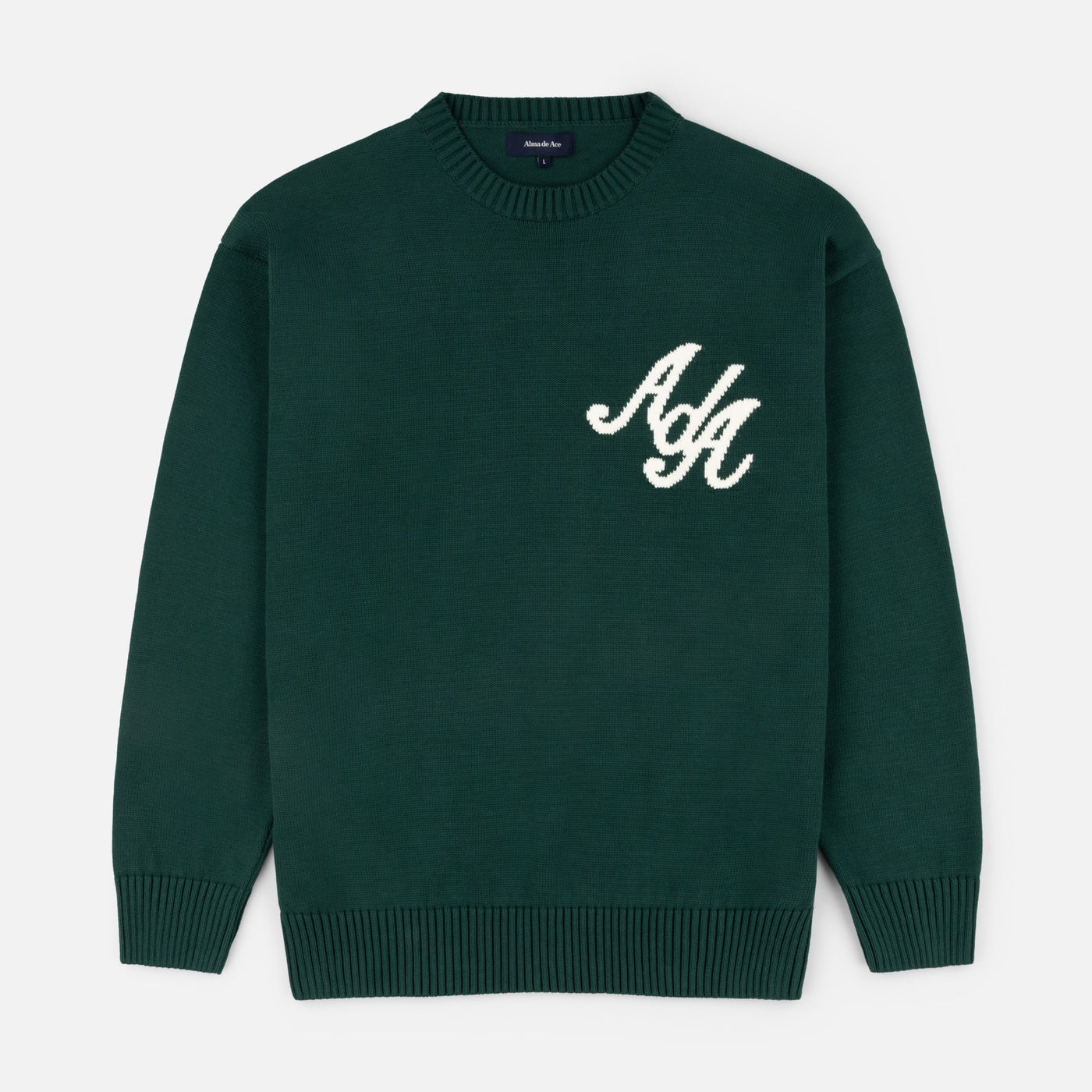Forest Green AdA Knitted Crew