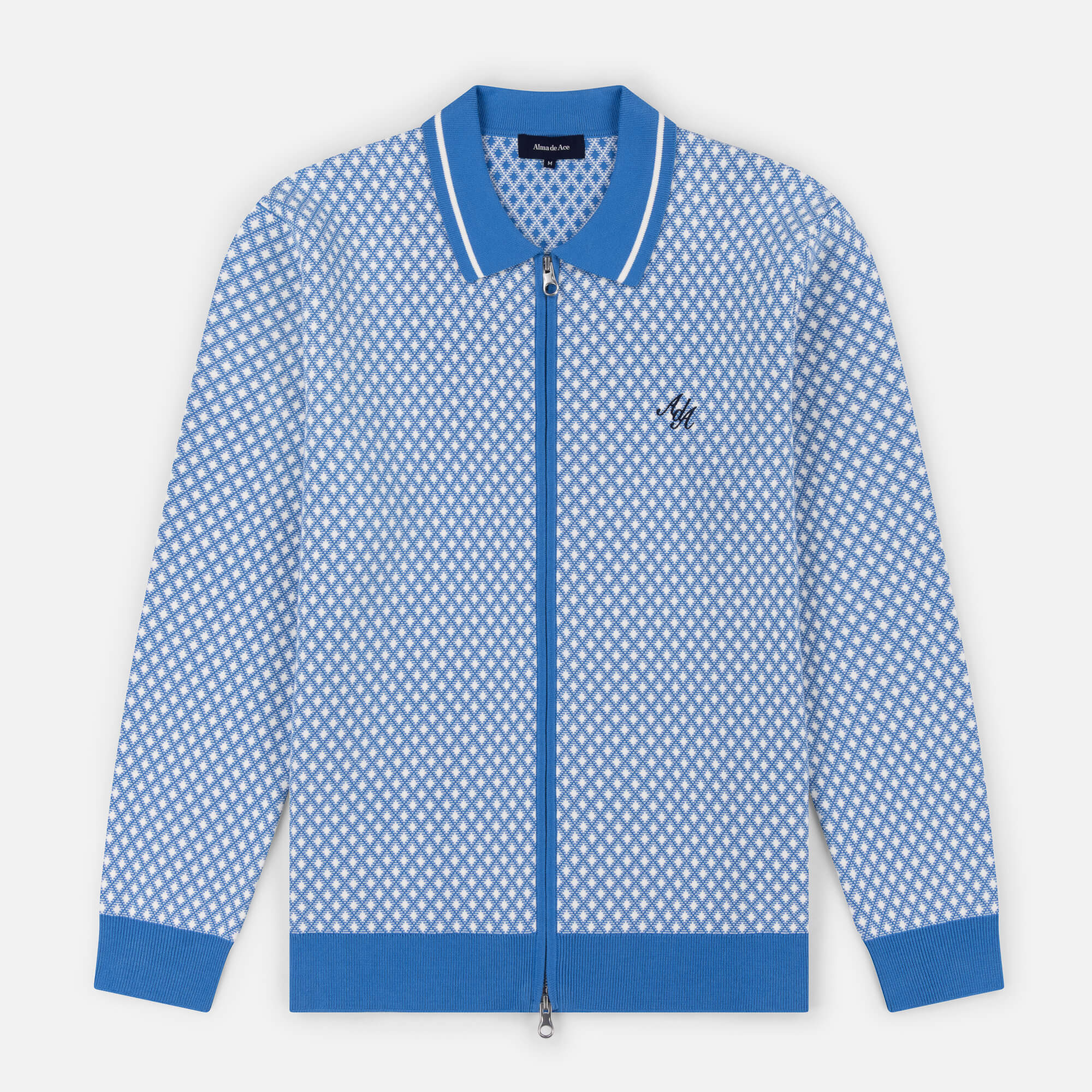 Nita Knitted 90s Jacket | Blue