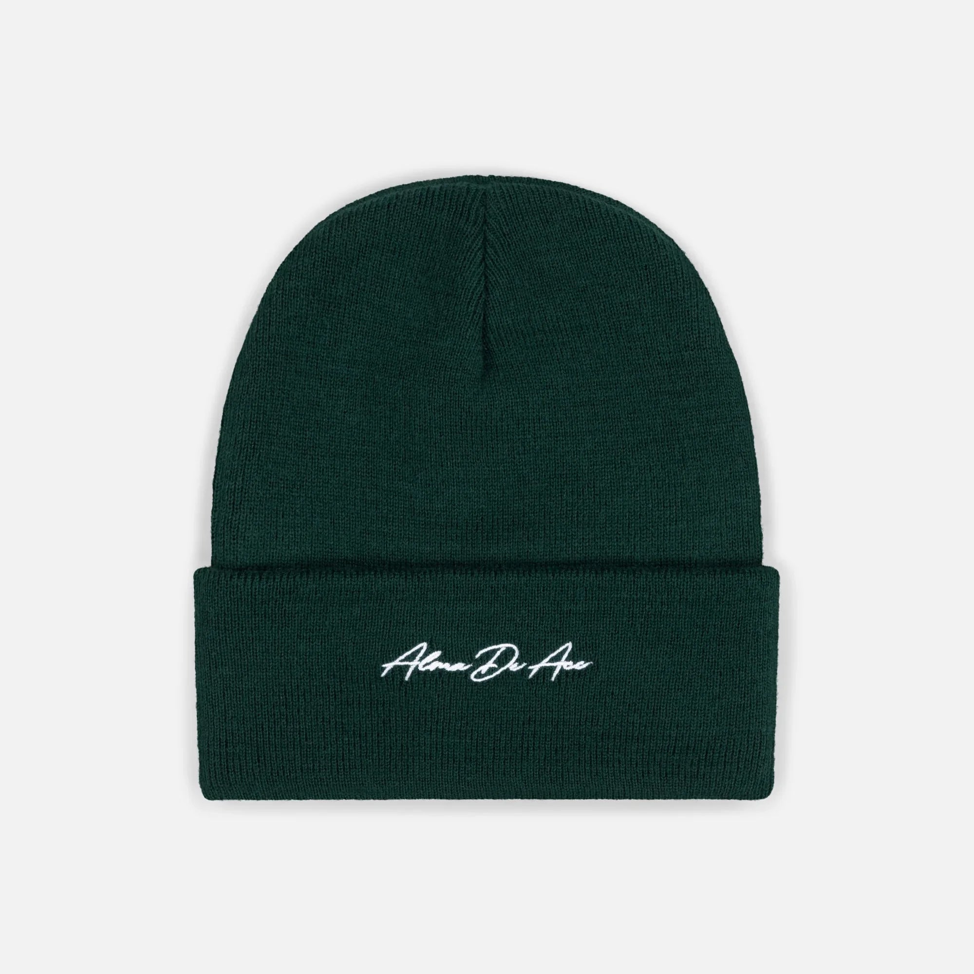 Green Script Beanie