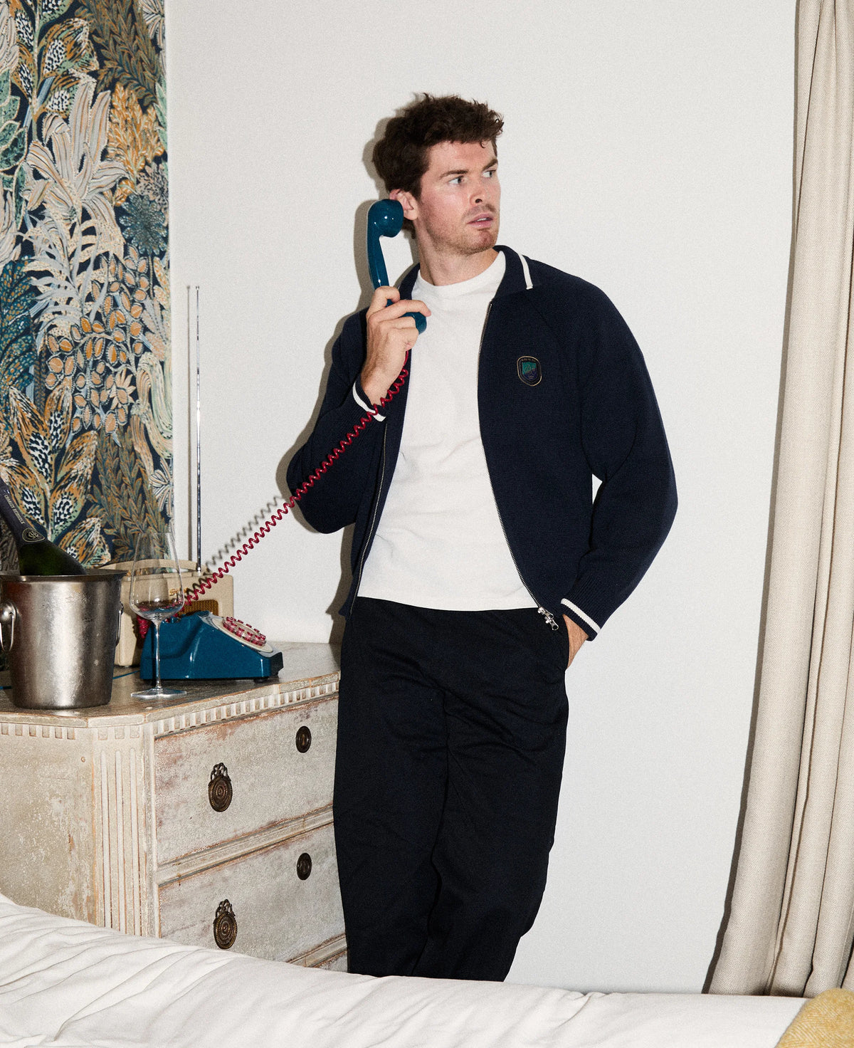Faverta Knit Jacket | Navy