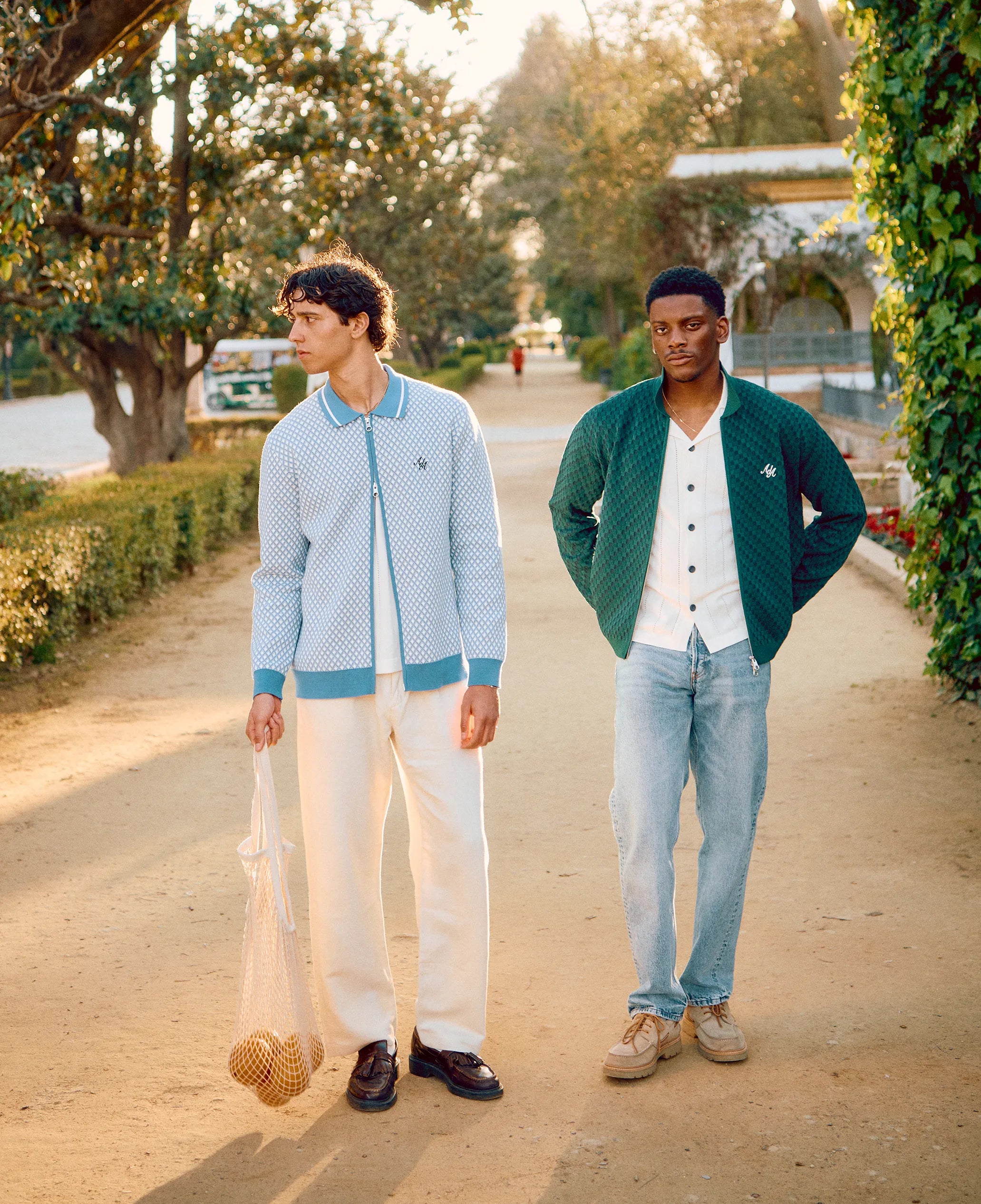 Nita Knitted 90s Jacket | Blue