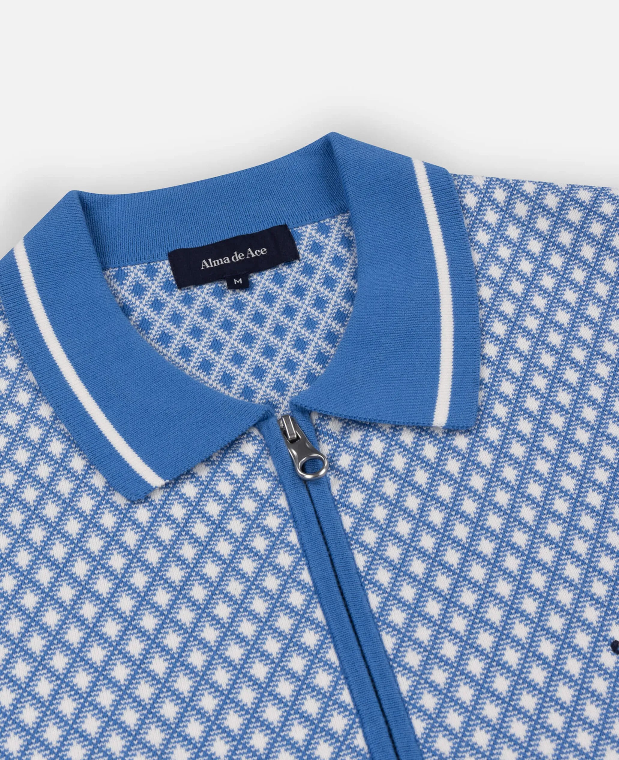 Nita Knitted 90s Jacket | Blue