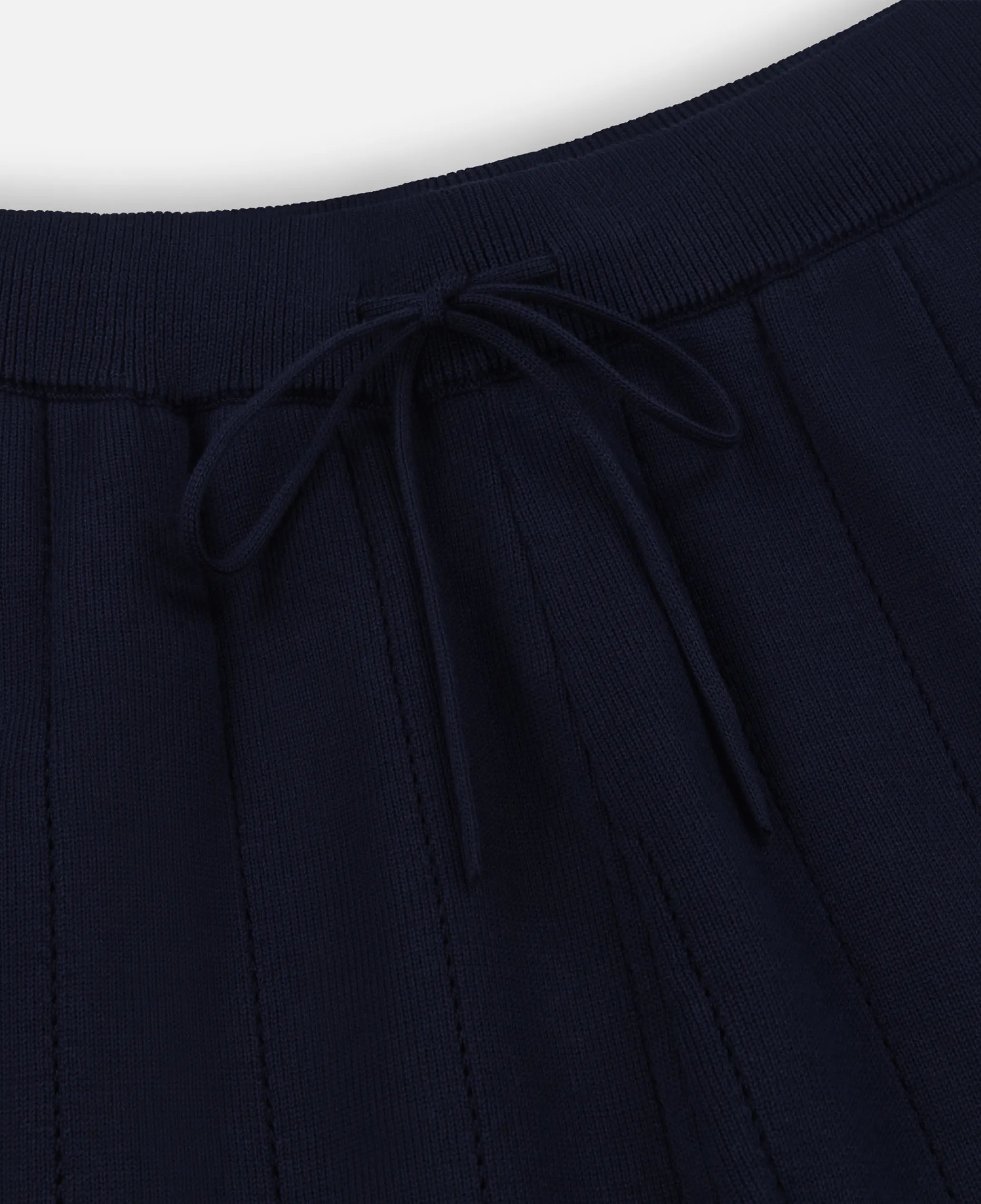 Pluto Jacquard Knitted Shorts | Navy Blue