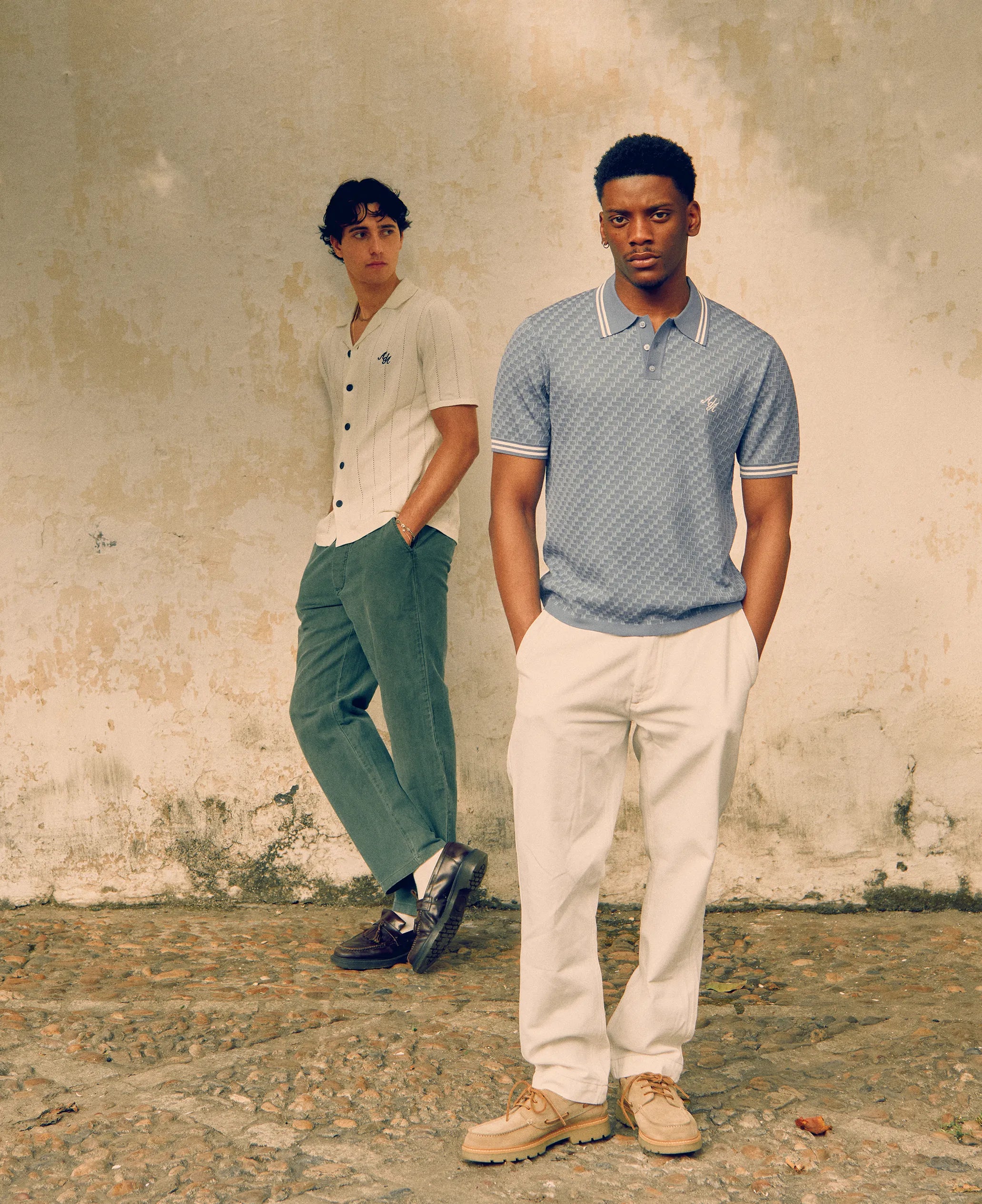 Rivea Knitted Polo Shirt | Blue