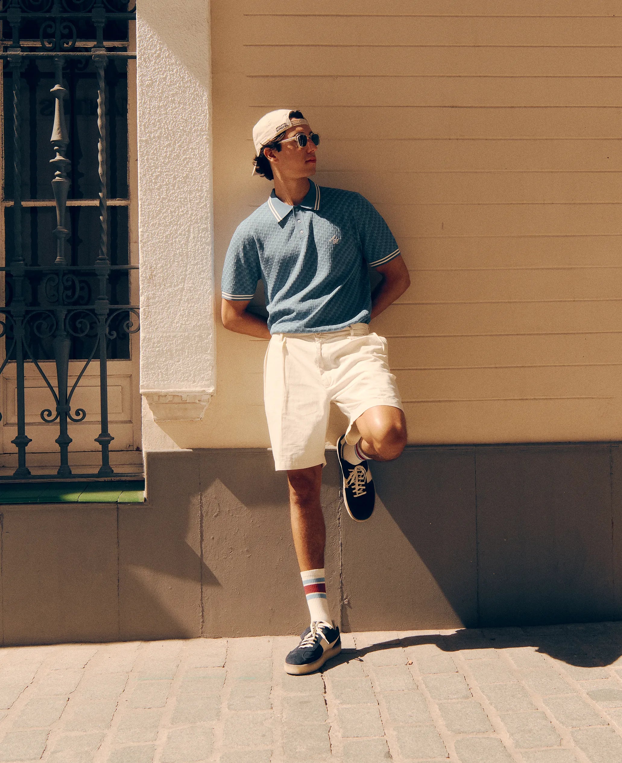 Rivea Knitted Polo Shirt | Blue