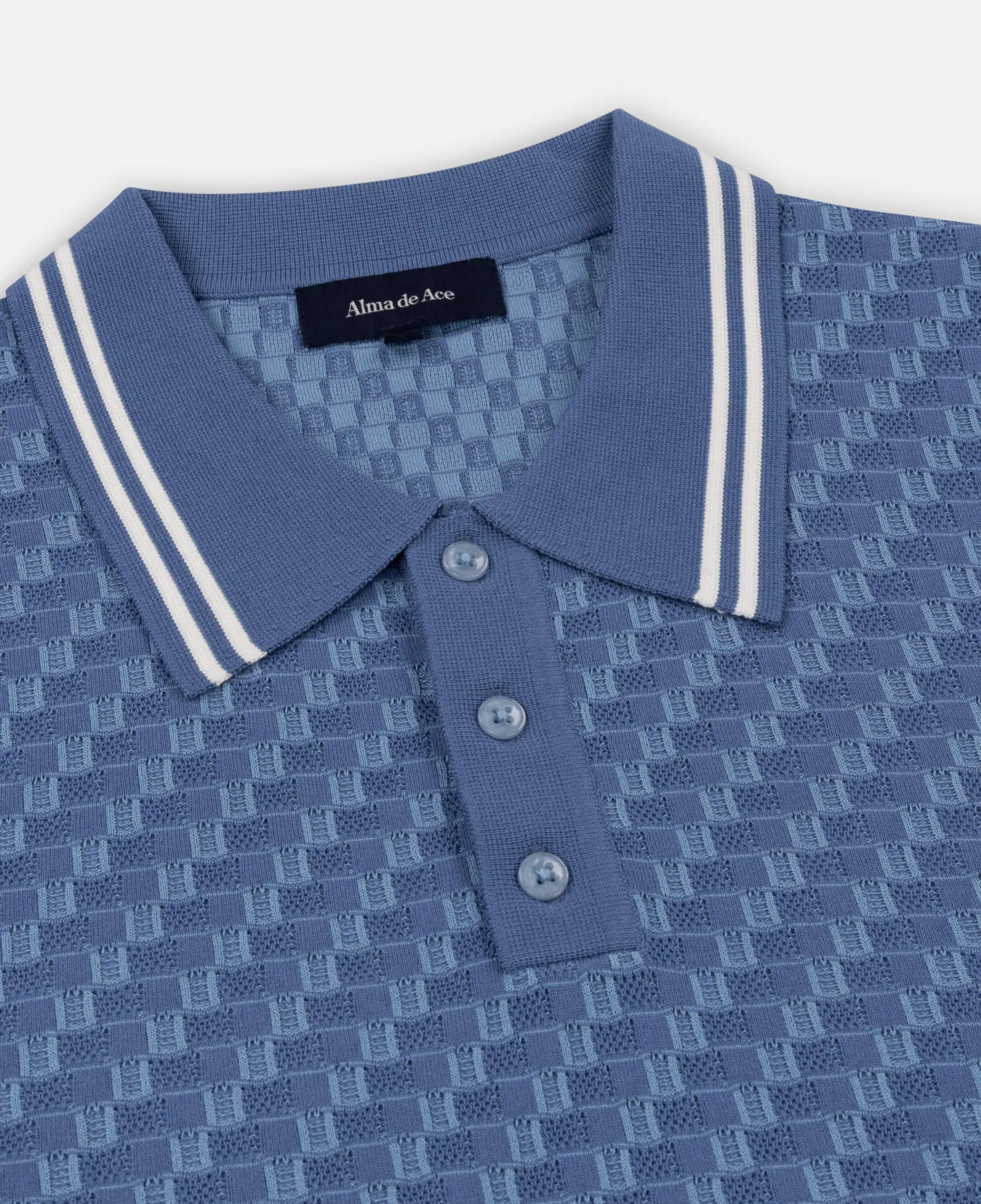 Rivea Knitted Polo Shirt | Blue