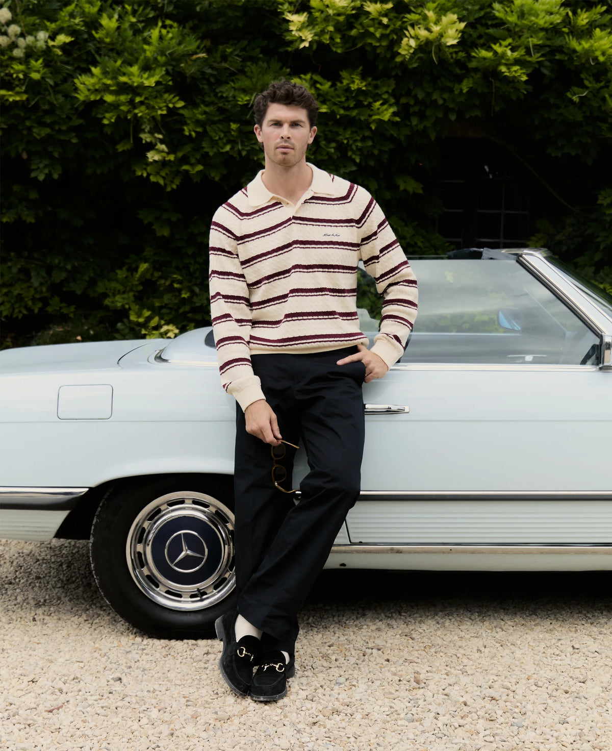 Riley Knit Polo | Cream