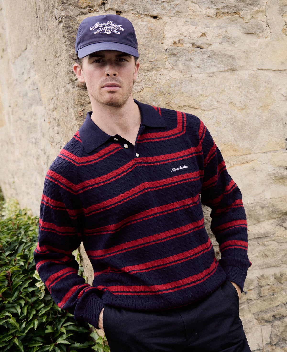 Riley Knit Polo | Navy