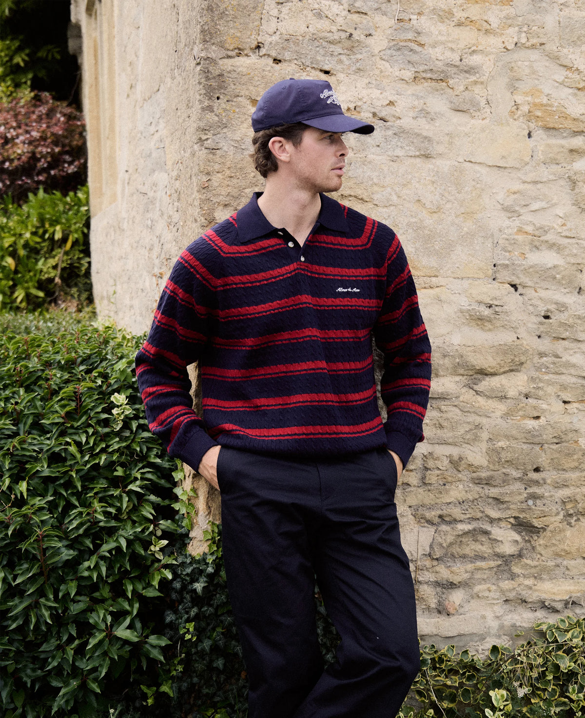 Riley Knit Polo | Navy