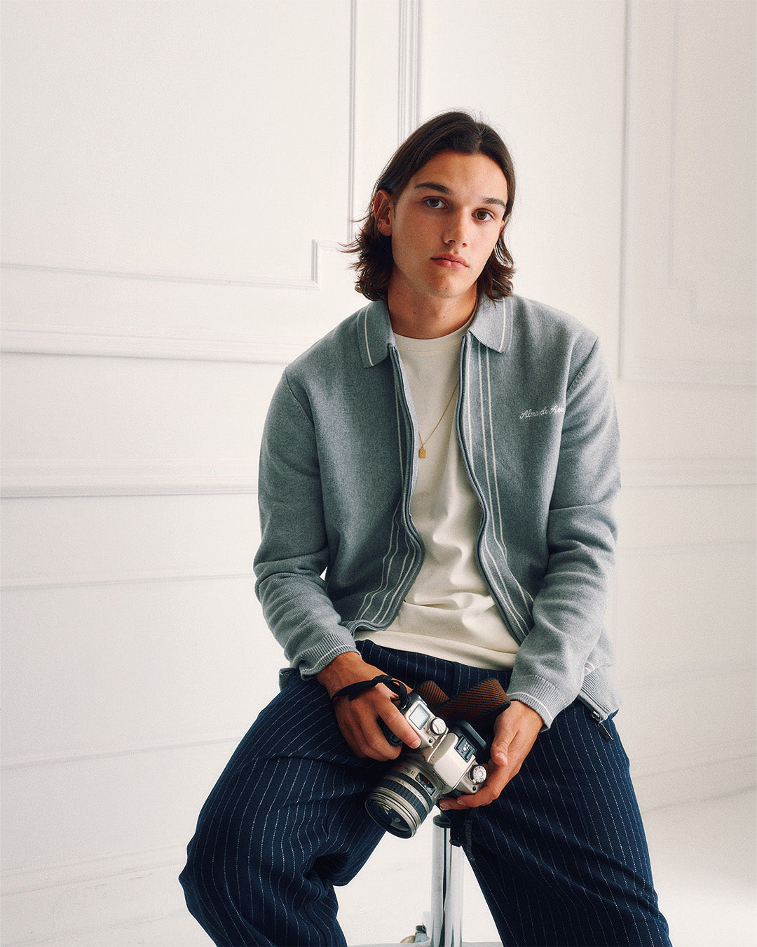 Zela Knitted Jacket | Grey