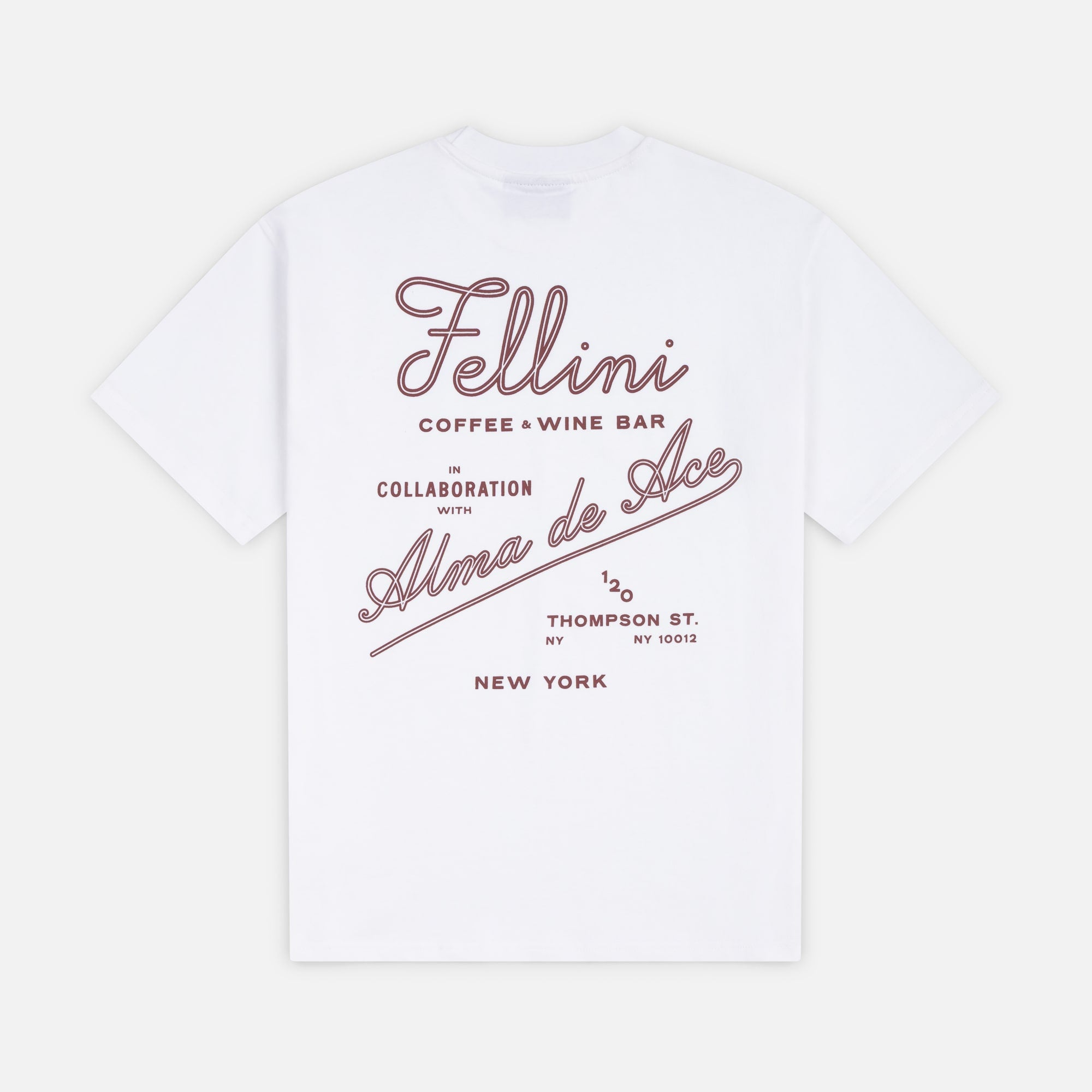 Fellini NY Back Graphic T-shirt | White