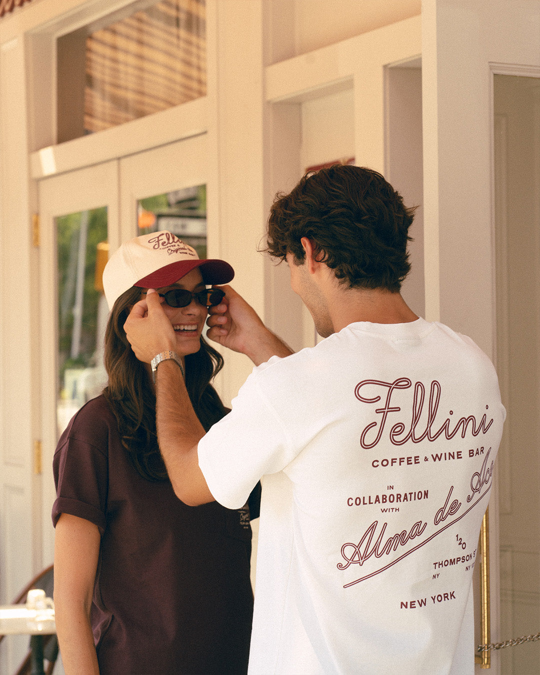 Fellini NY Back Graphic T-shirt | White