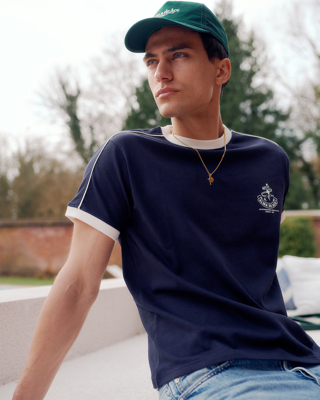 Retro Bronte T-Shirt | Navy