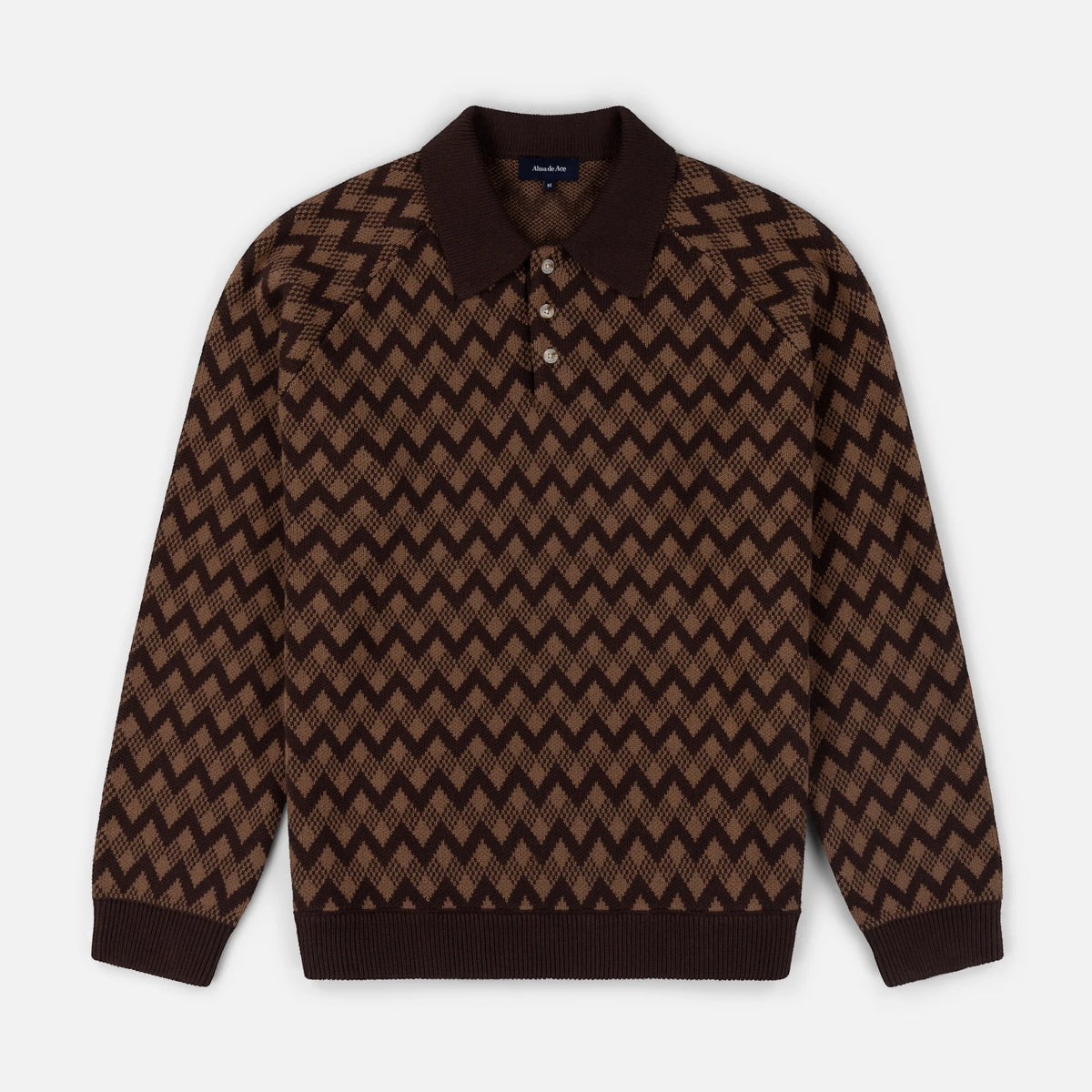 Jiya Knit Polo | Brown