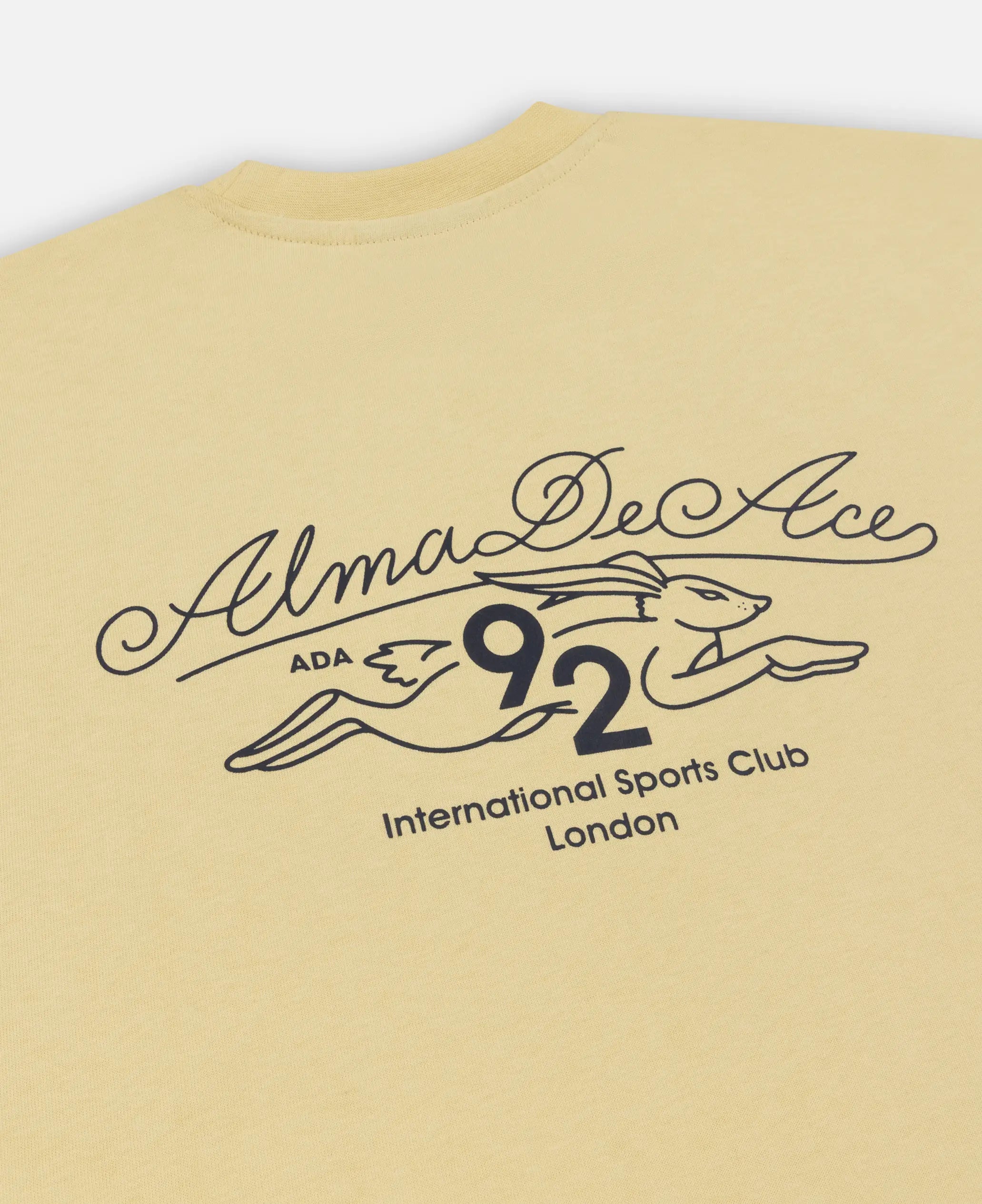 Hare Sports 92 T-shirt | Washed Yellow