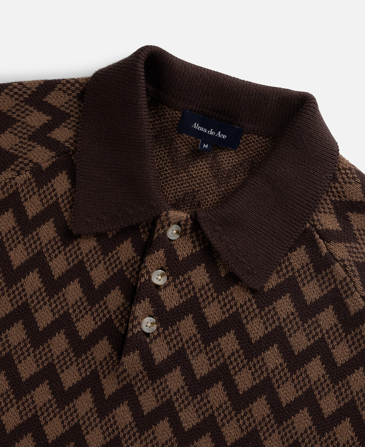 Jiya Knit Polo | Brown