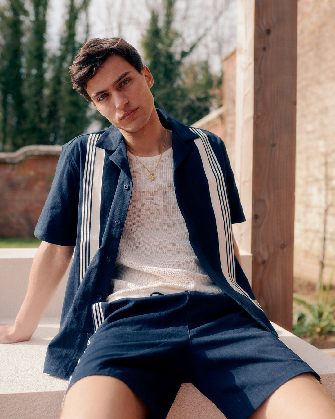 Lovilla Stripe Shirt | Navy Blue – Alma De Ace