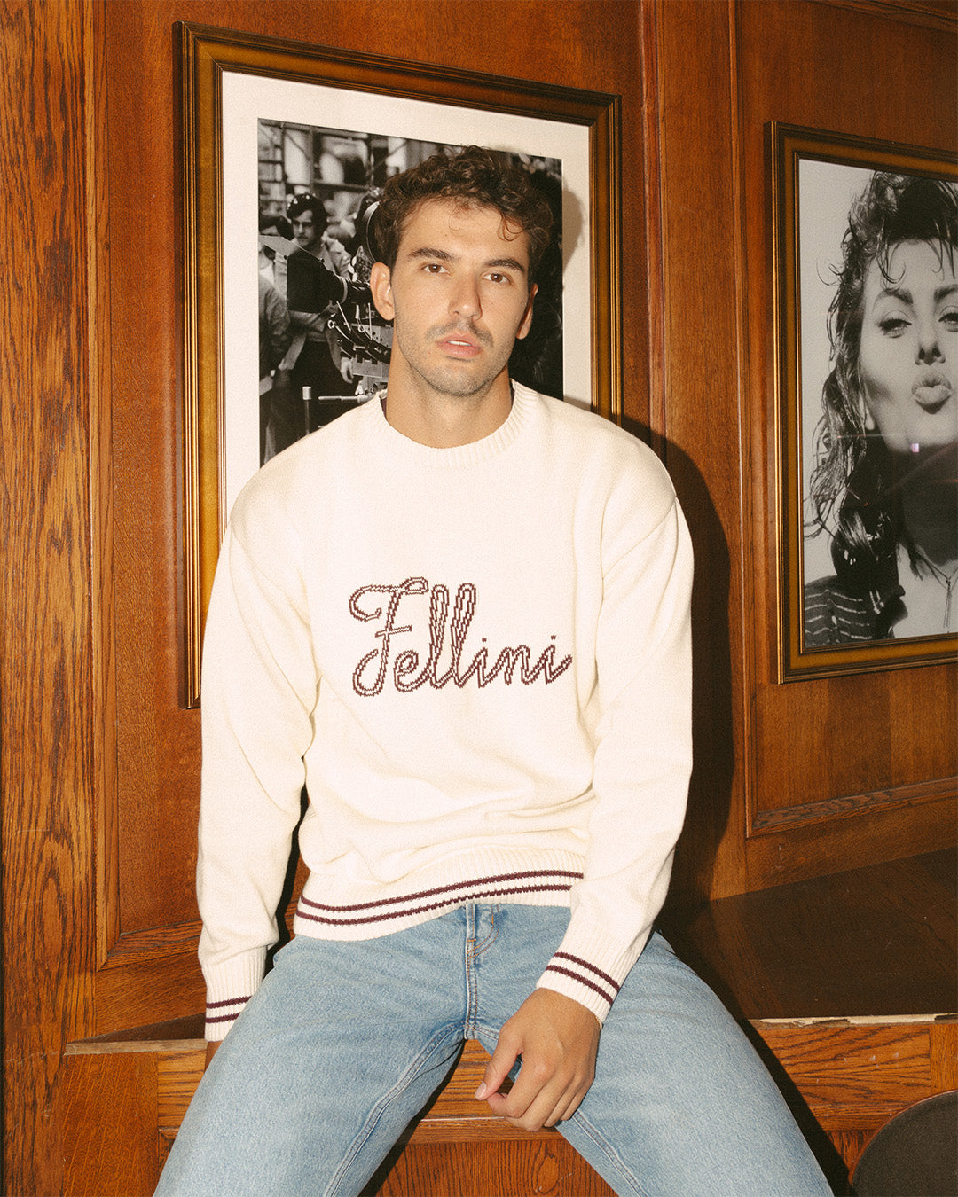 Fellini Knitted Crew | Cream