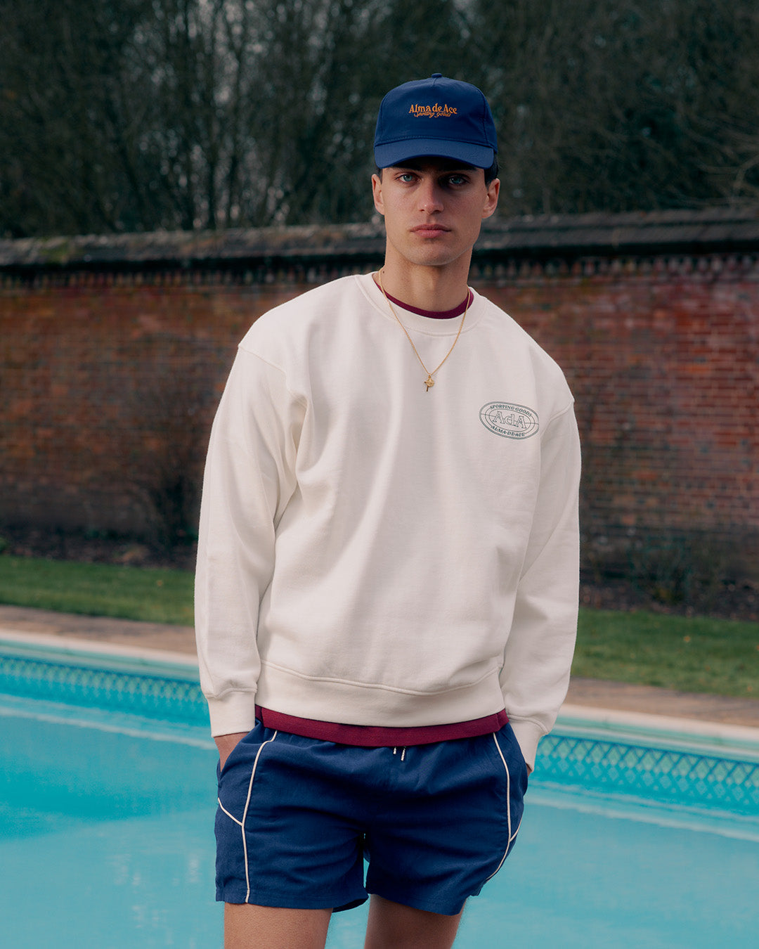 Sporting Goods Cap | Navy & Bronze Gold