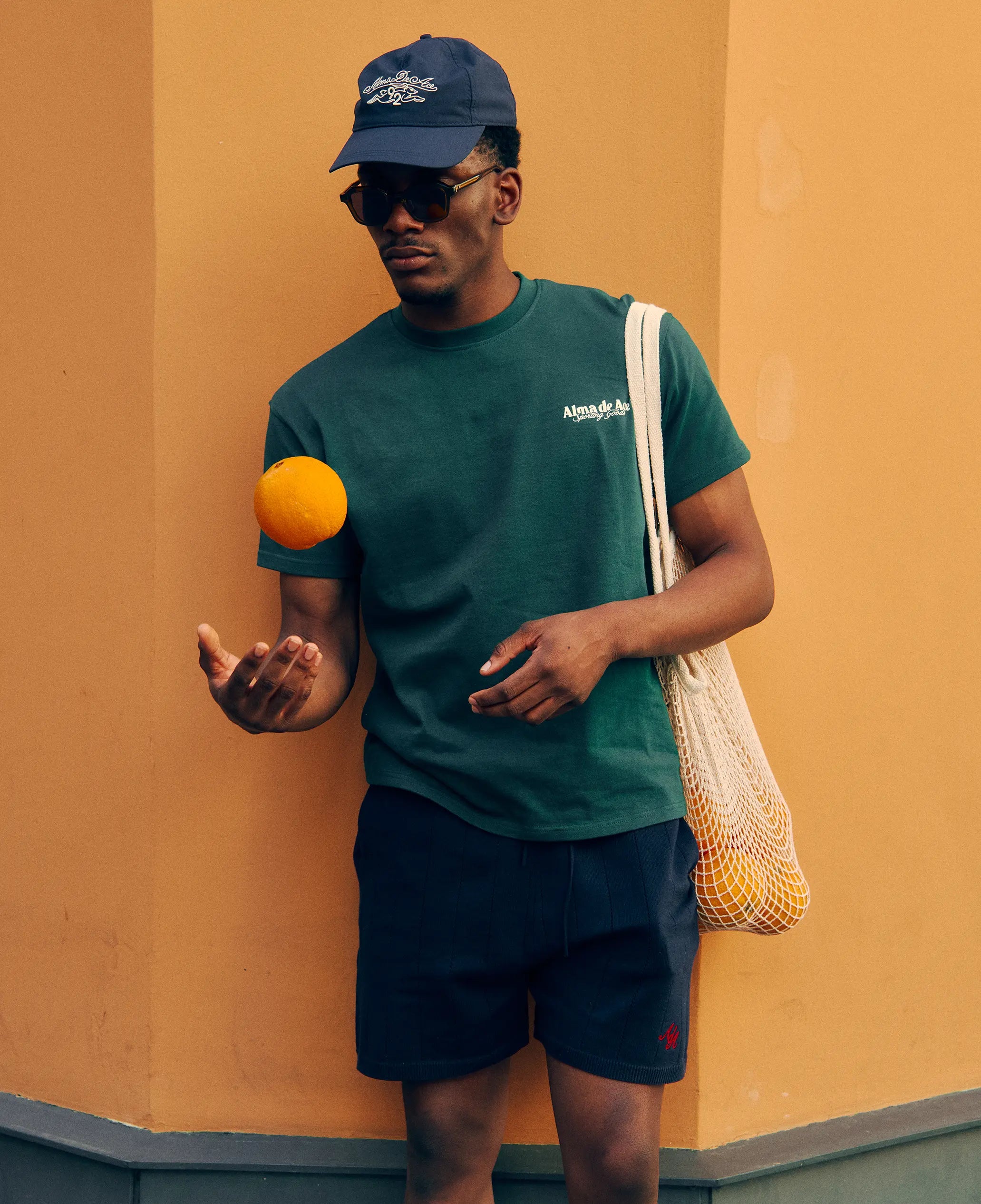 Pluto Jacquard Knitted Shorts | Navy Blue