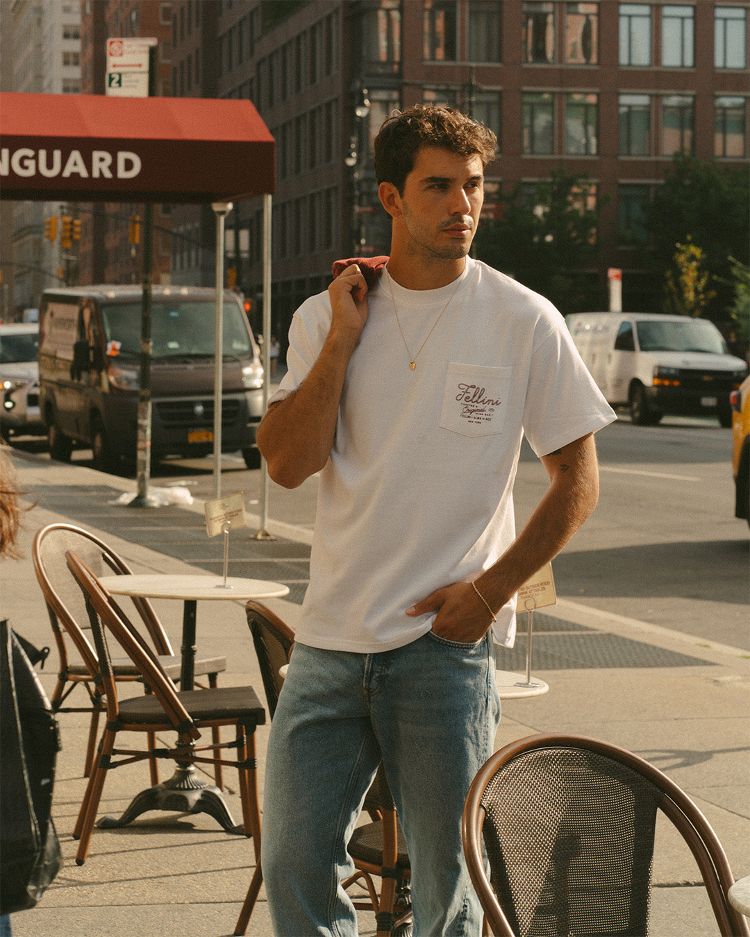 Fellini Pocket T-shirt | White