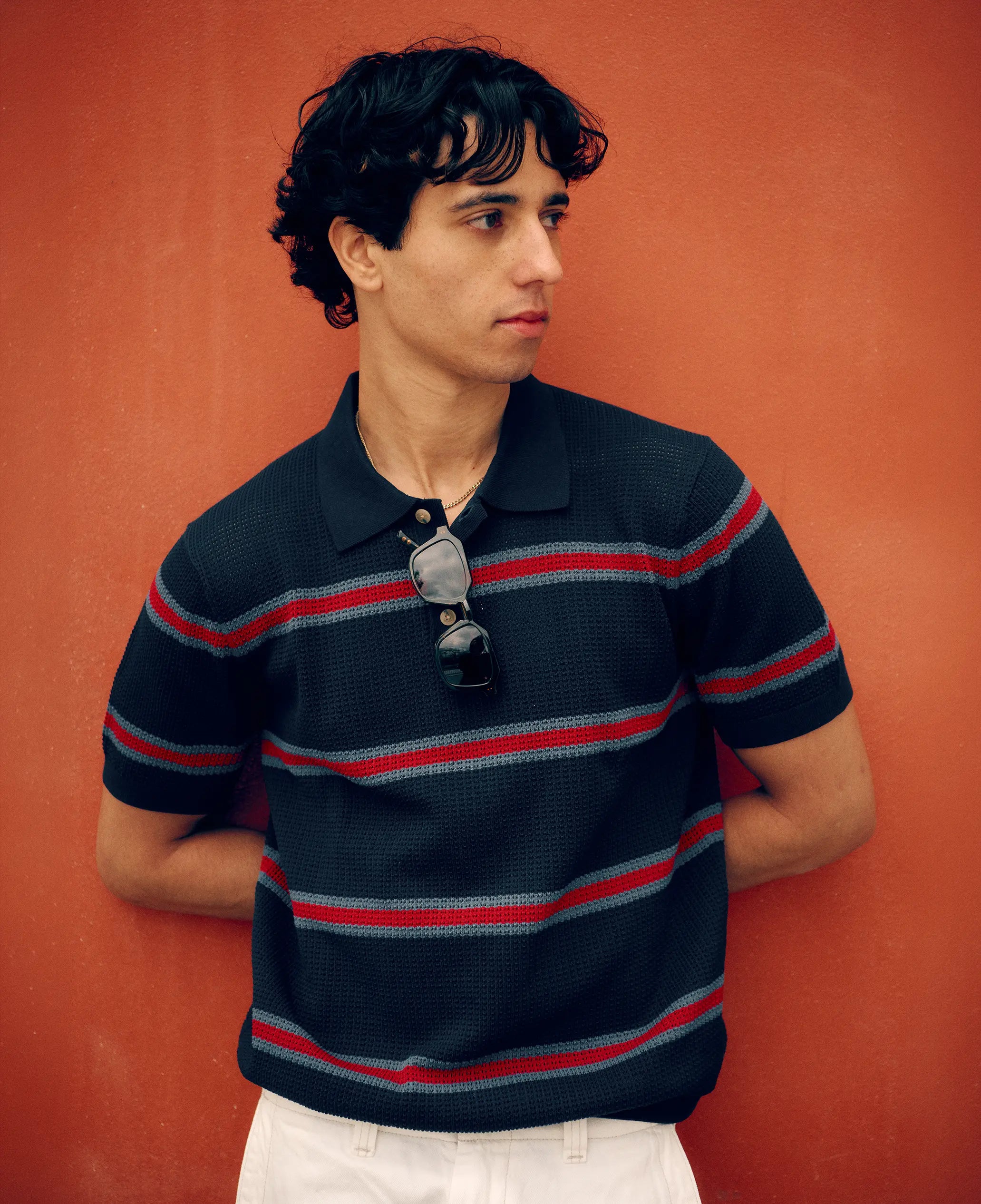 Venta Knitted Polo | Blue