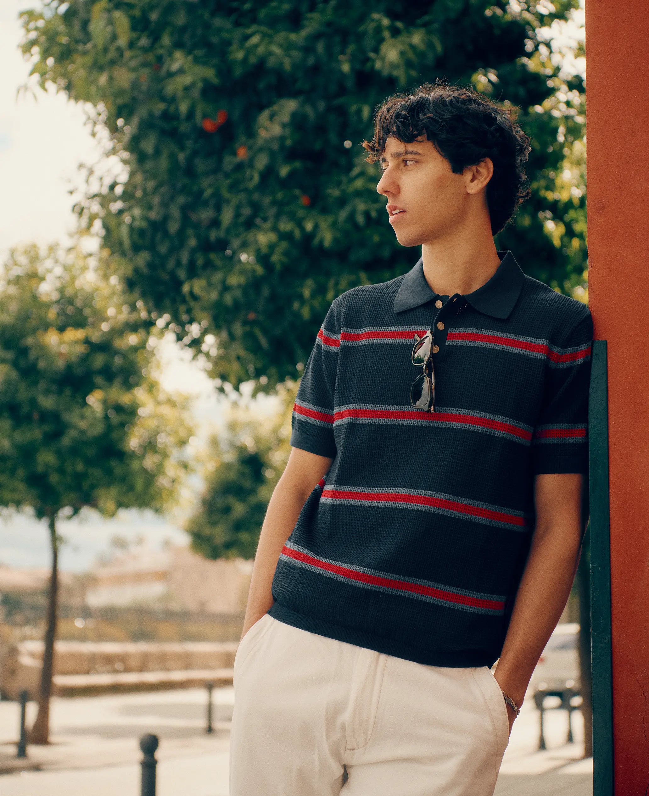 Venta Knitted Polo | Blue